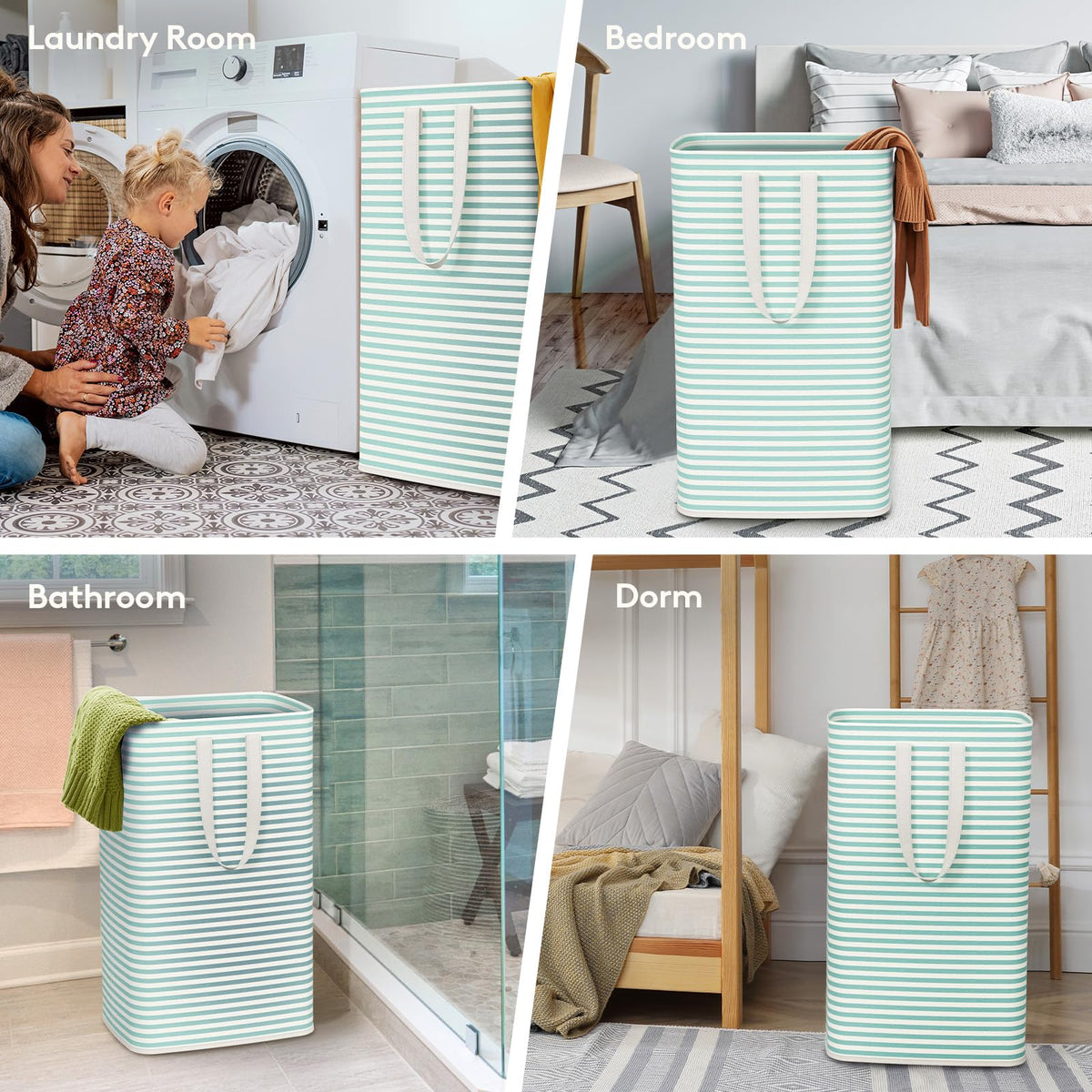 2 Pack Laundry Basket 80L Each (2 Count)