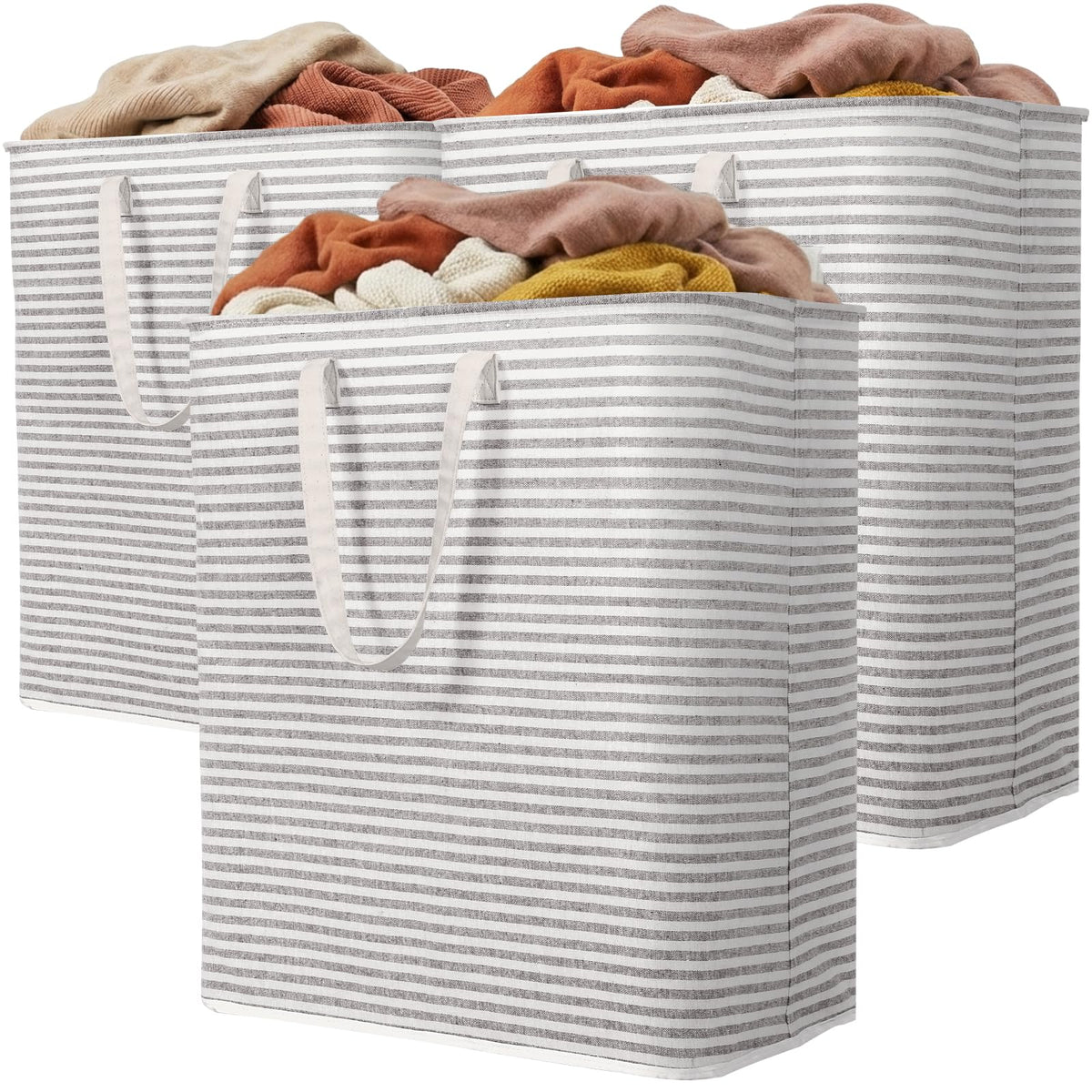 3 Pack Laundry Basket 100L Each (3 Count)