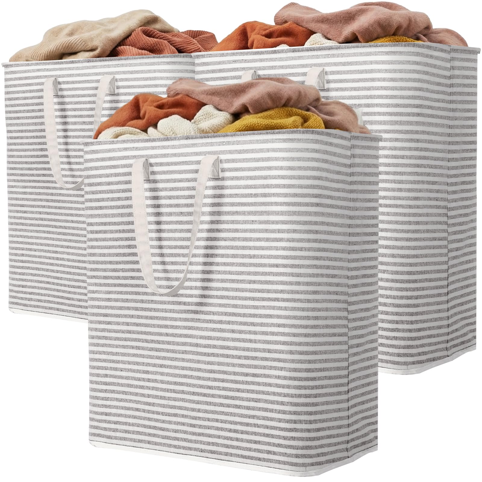 3 Pack Laundry Basket 100L Each (3 Count)