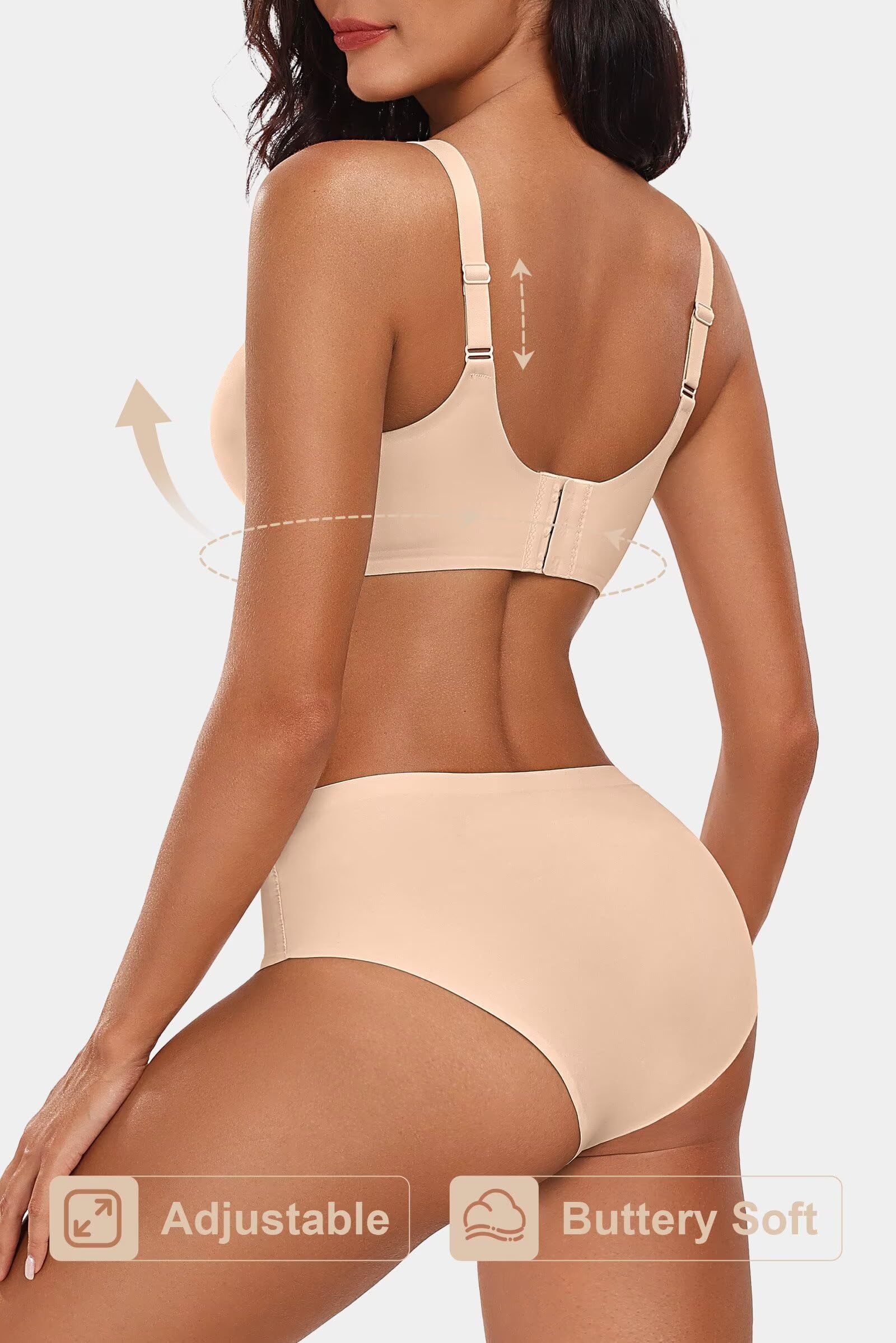Seamless Jelly Bra No Underwire Supportive Bralette