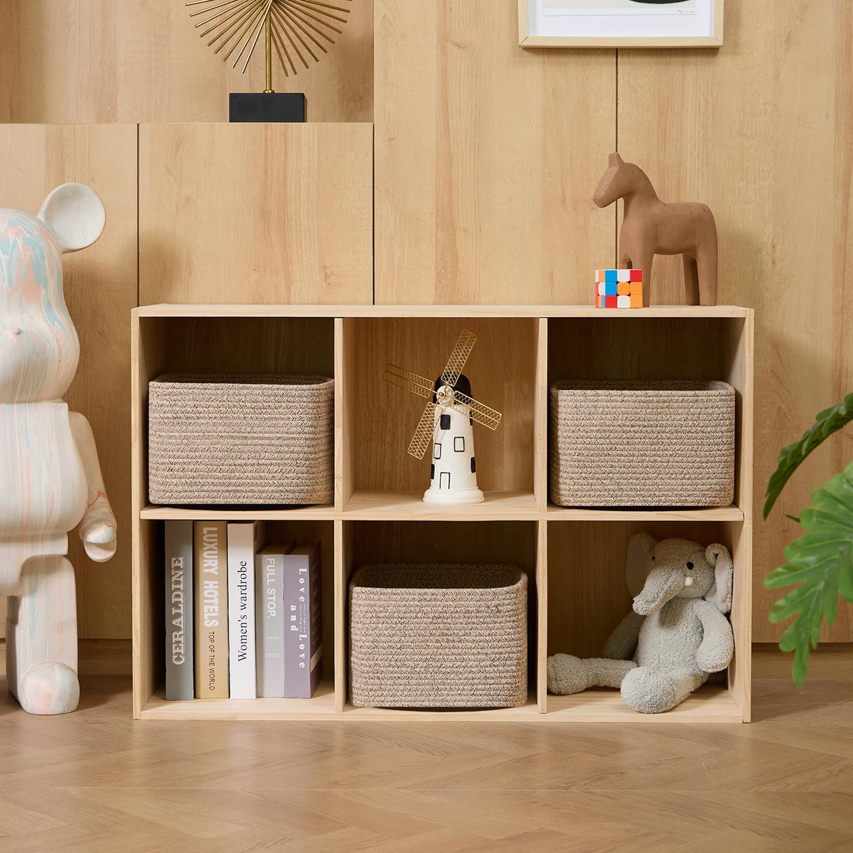 Small Organizing Baskets for Cubes Shelf (3 Count)