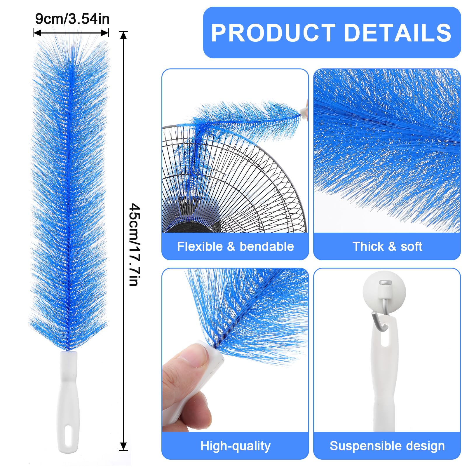2 Pcs Fan Cleaner Brushes (2 Count)