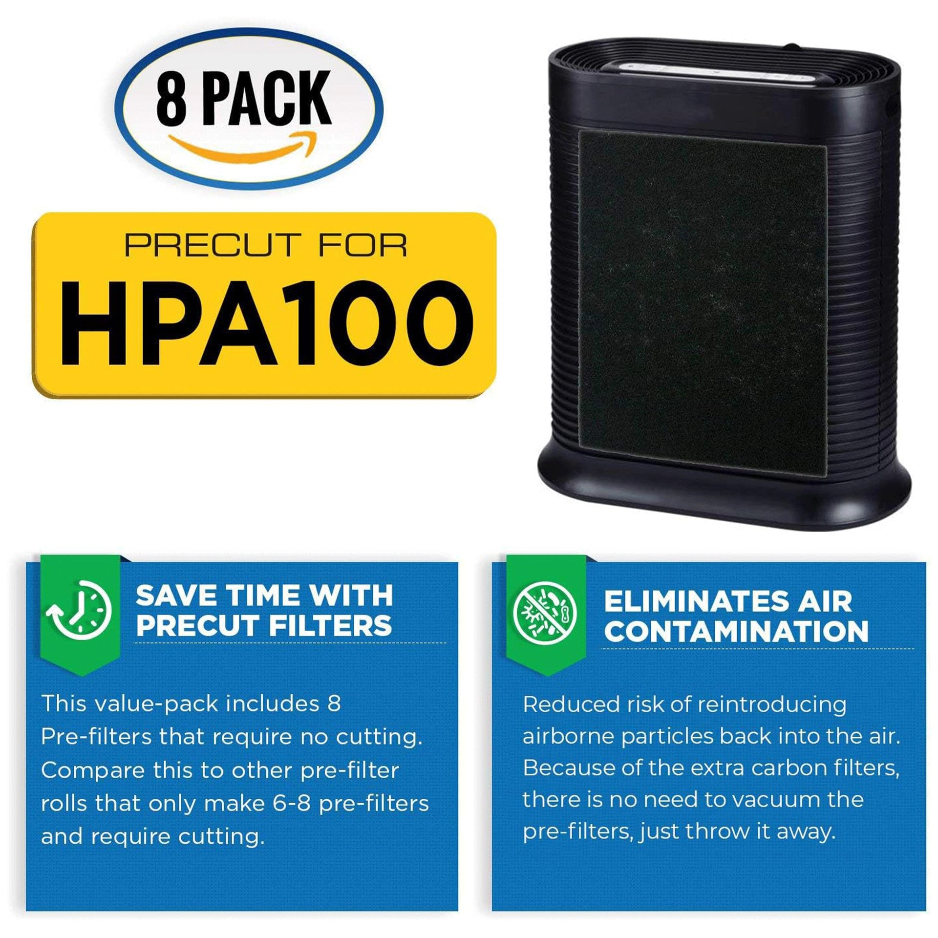 HPA100 Replacement Filters for Honeywell Air Purifier (2 Count)