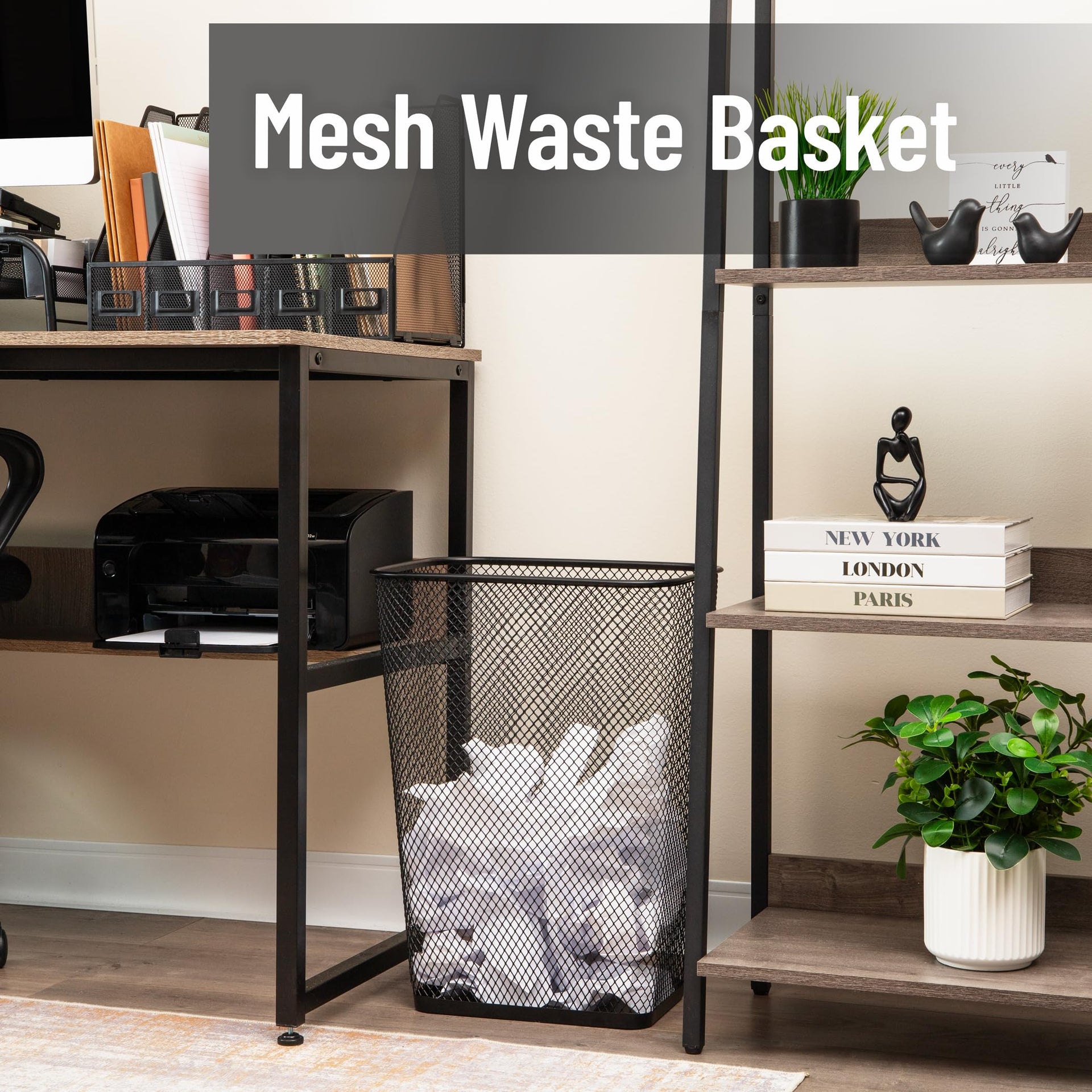 Executive Waste Paper Bins (2 Count)