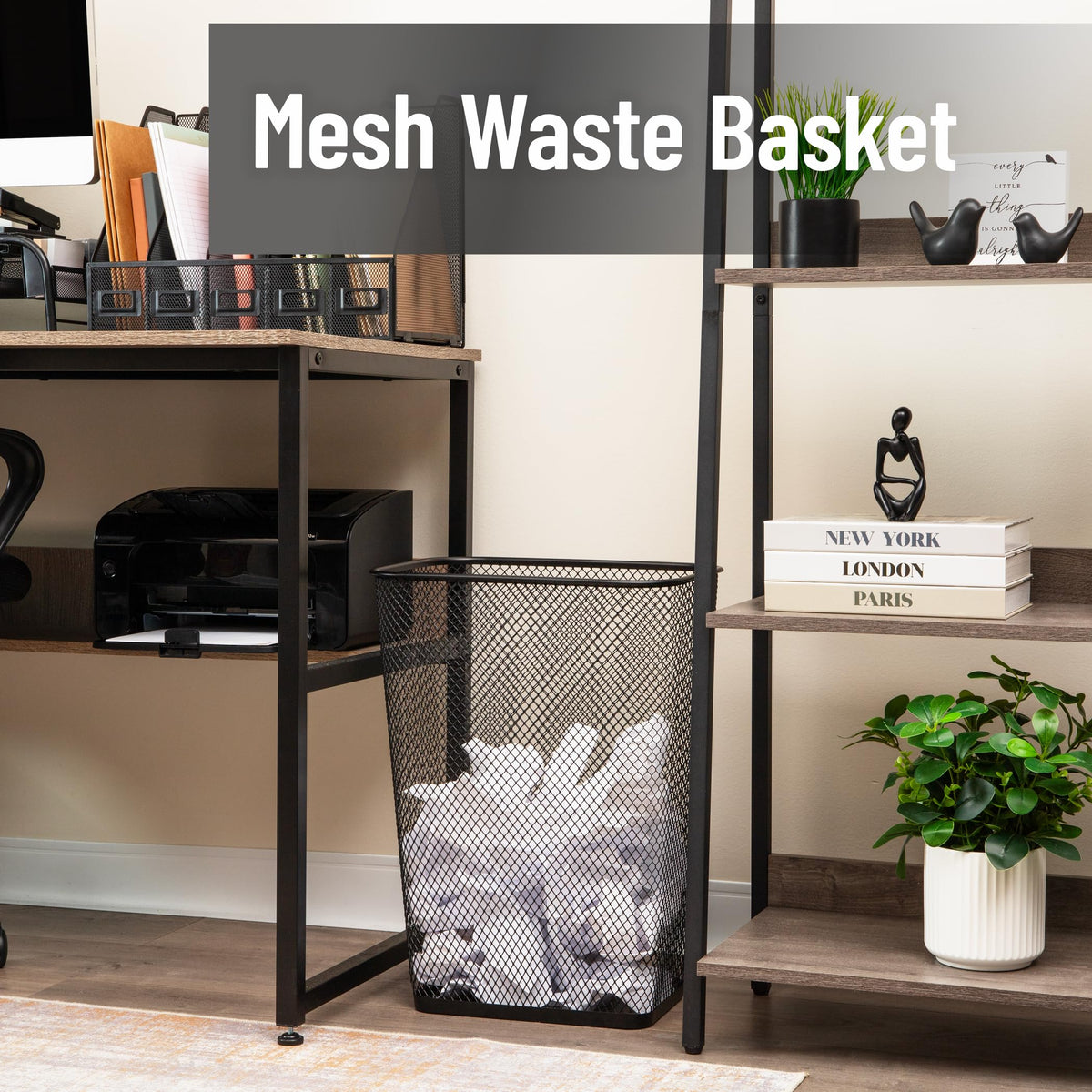 Executive Waste Paper Bins (2 Count)