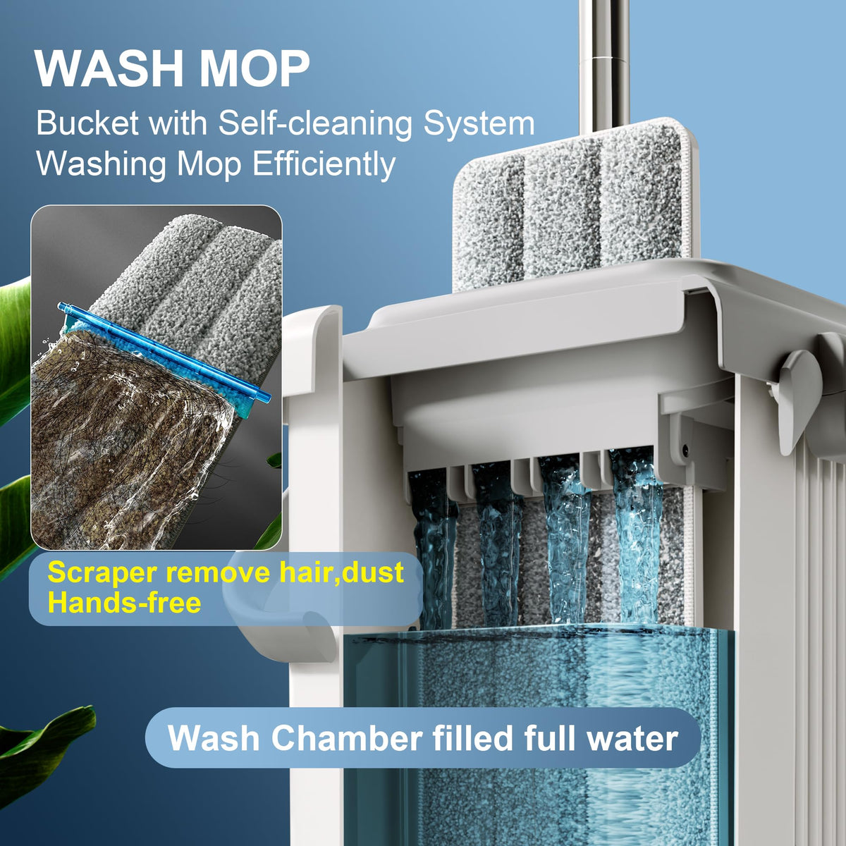 Mop and Bucket Set for Floor and Wall Cleaning - ModHome Supplies