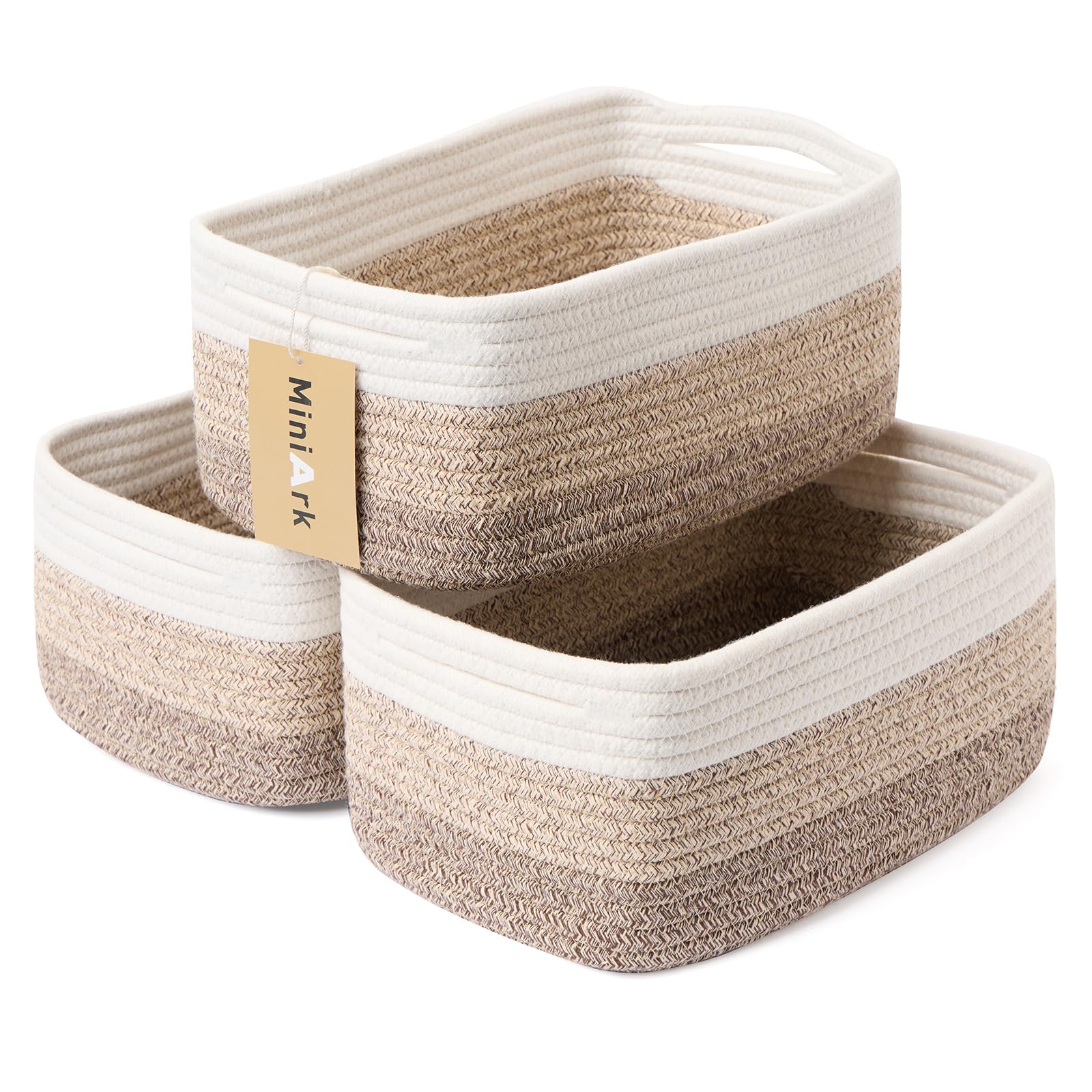 Small Storage Baskets for Organizing (3 Count)