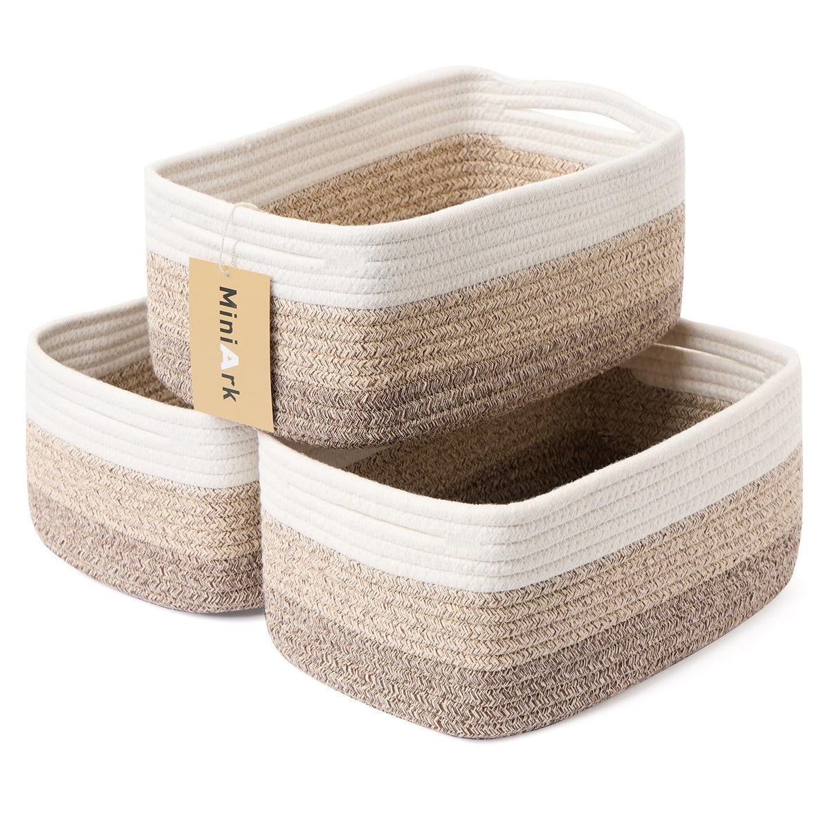 Small Storage Baskets for Organizing (3 Count)