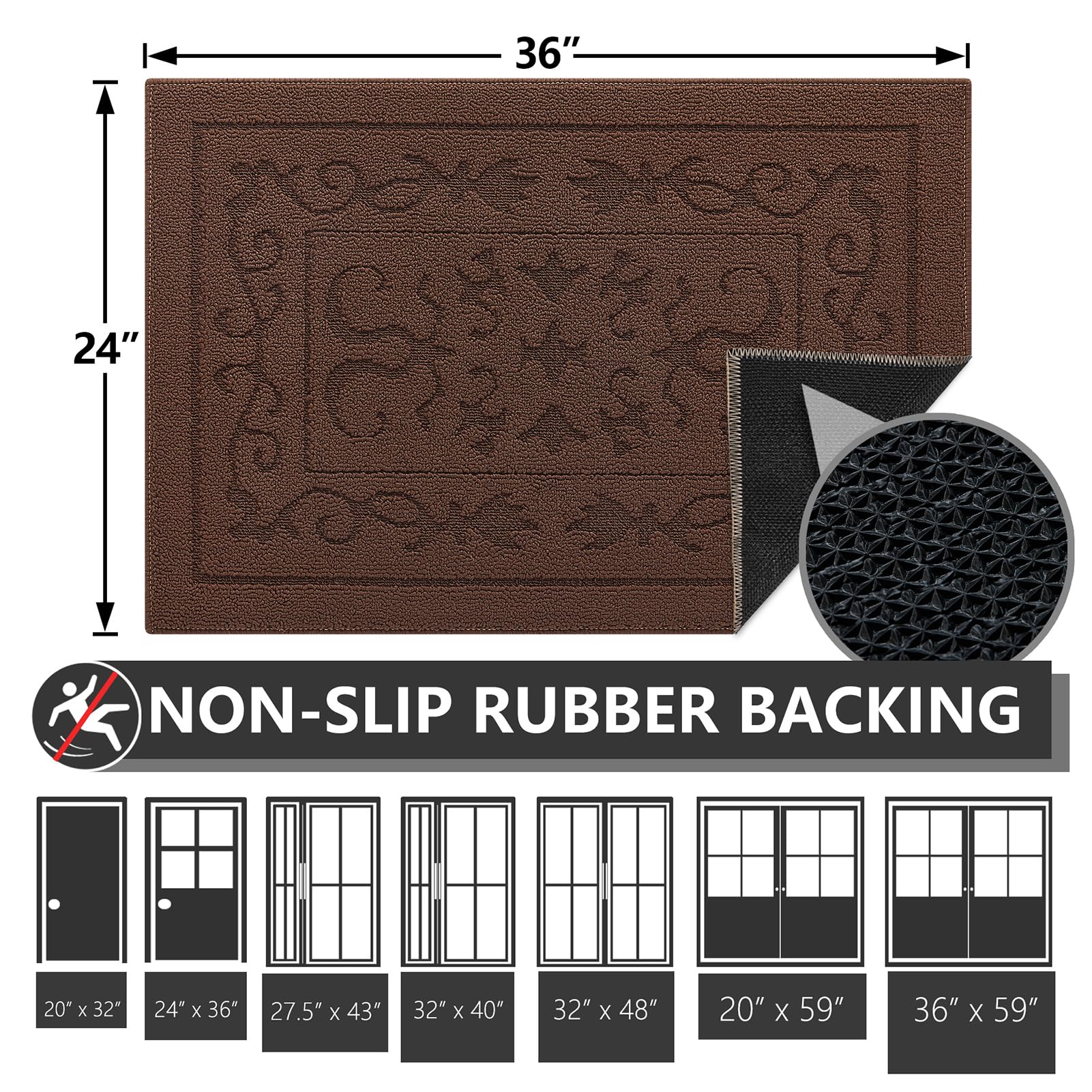 Dirt Trapper Door Mat 24" x 36"