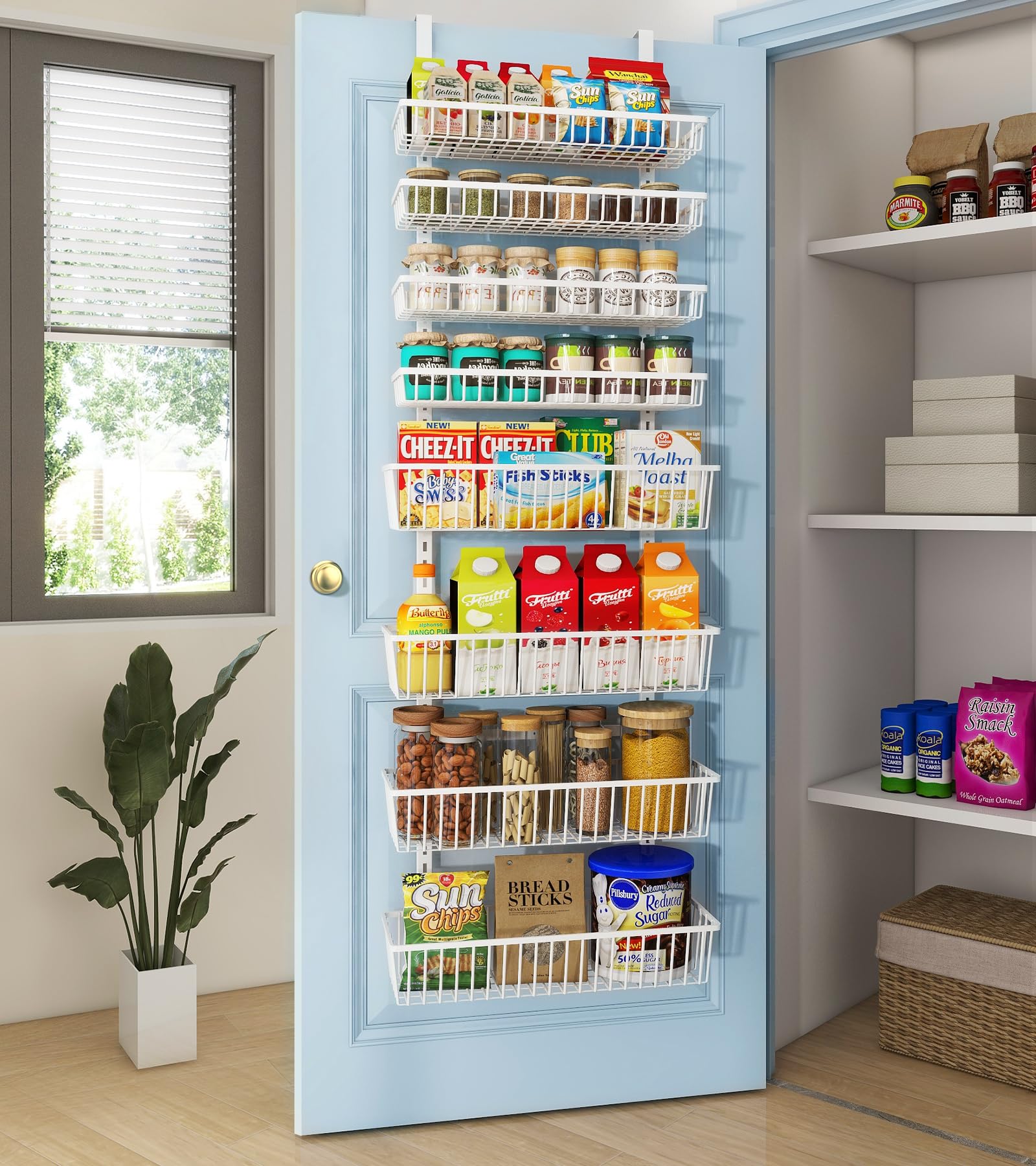 Over The Door Pantry Organizer (8 Count)