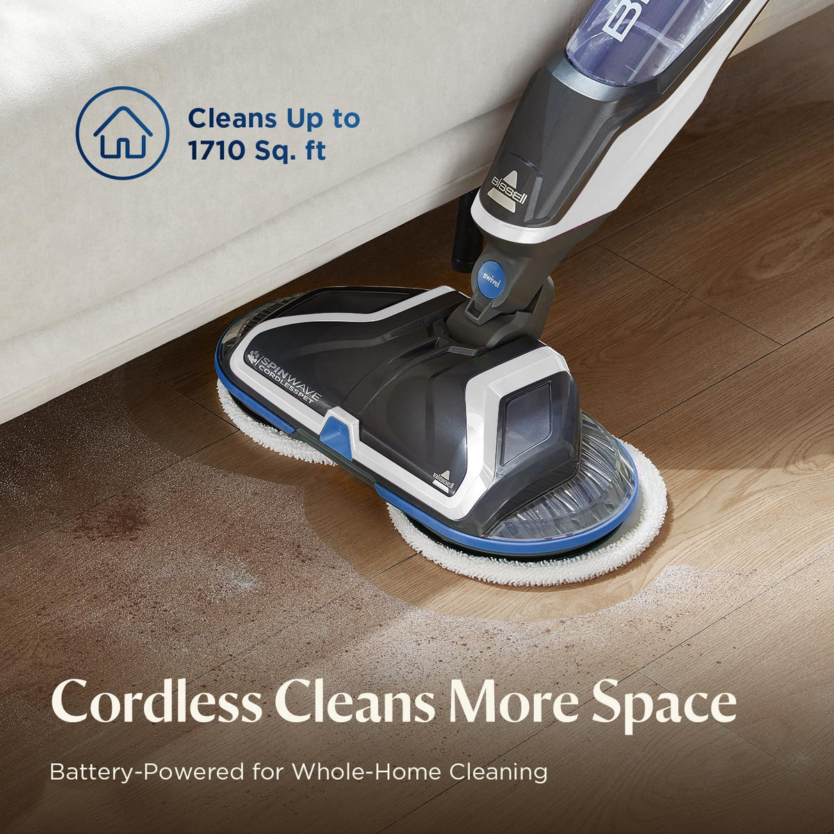 Spinwave Cordless Hard Floor Expert Spin Mop Cleaner