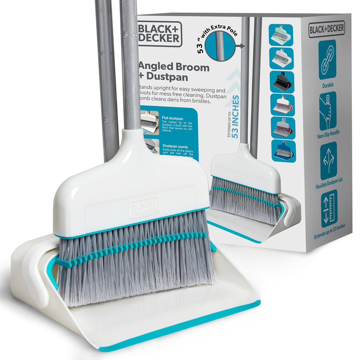 Butler Broom and Dustpan Set for Home