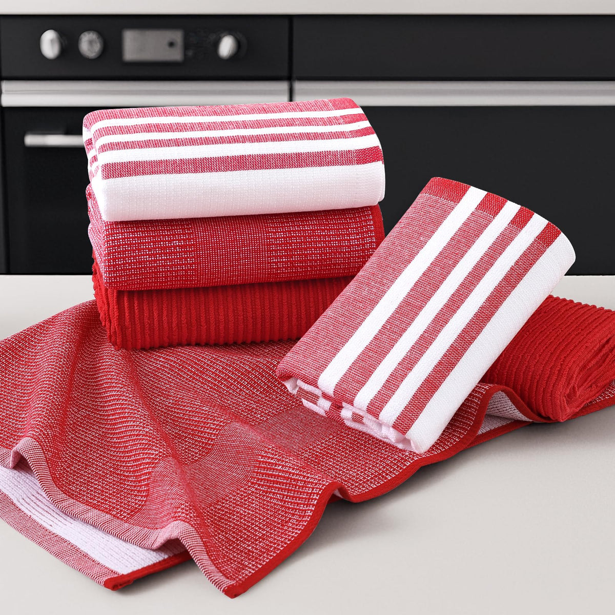 Cotton 380 GSM Premium Kitchen Towels (9 Count)