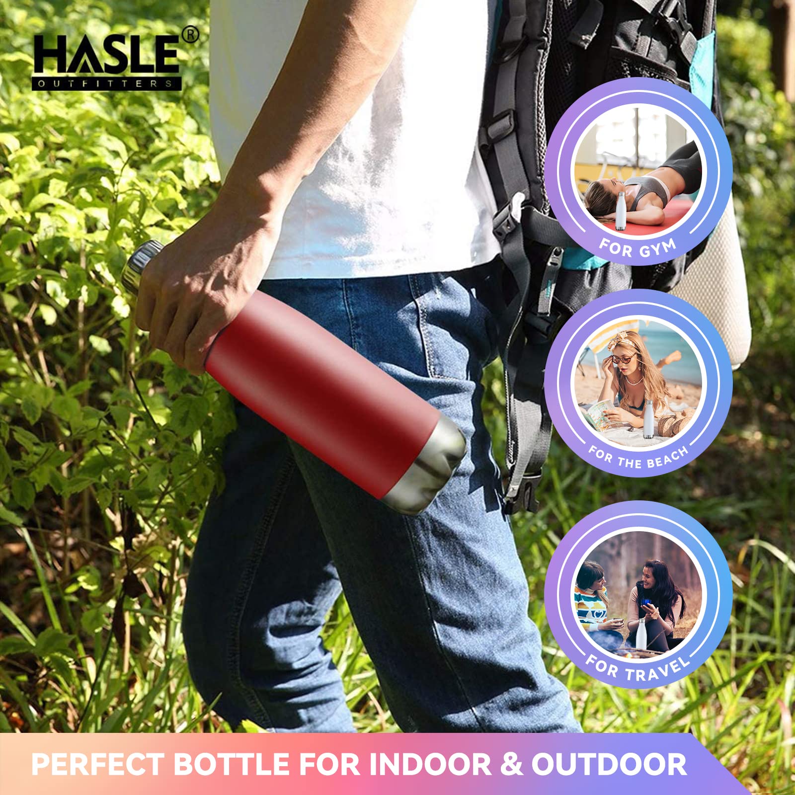 17oz Stainless Steel Water Bottles