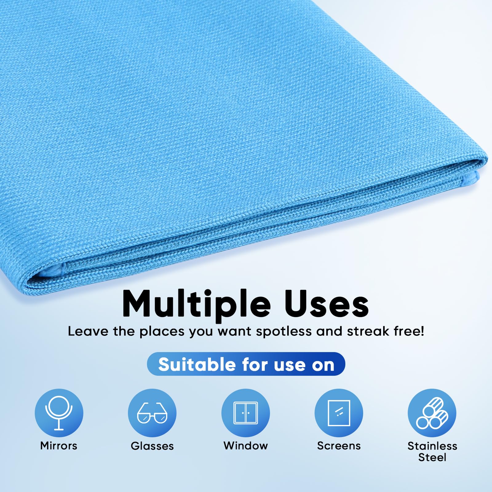 Microfiber Glass Cleaning Cloth 12 PK (12 Count)