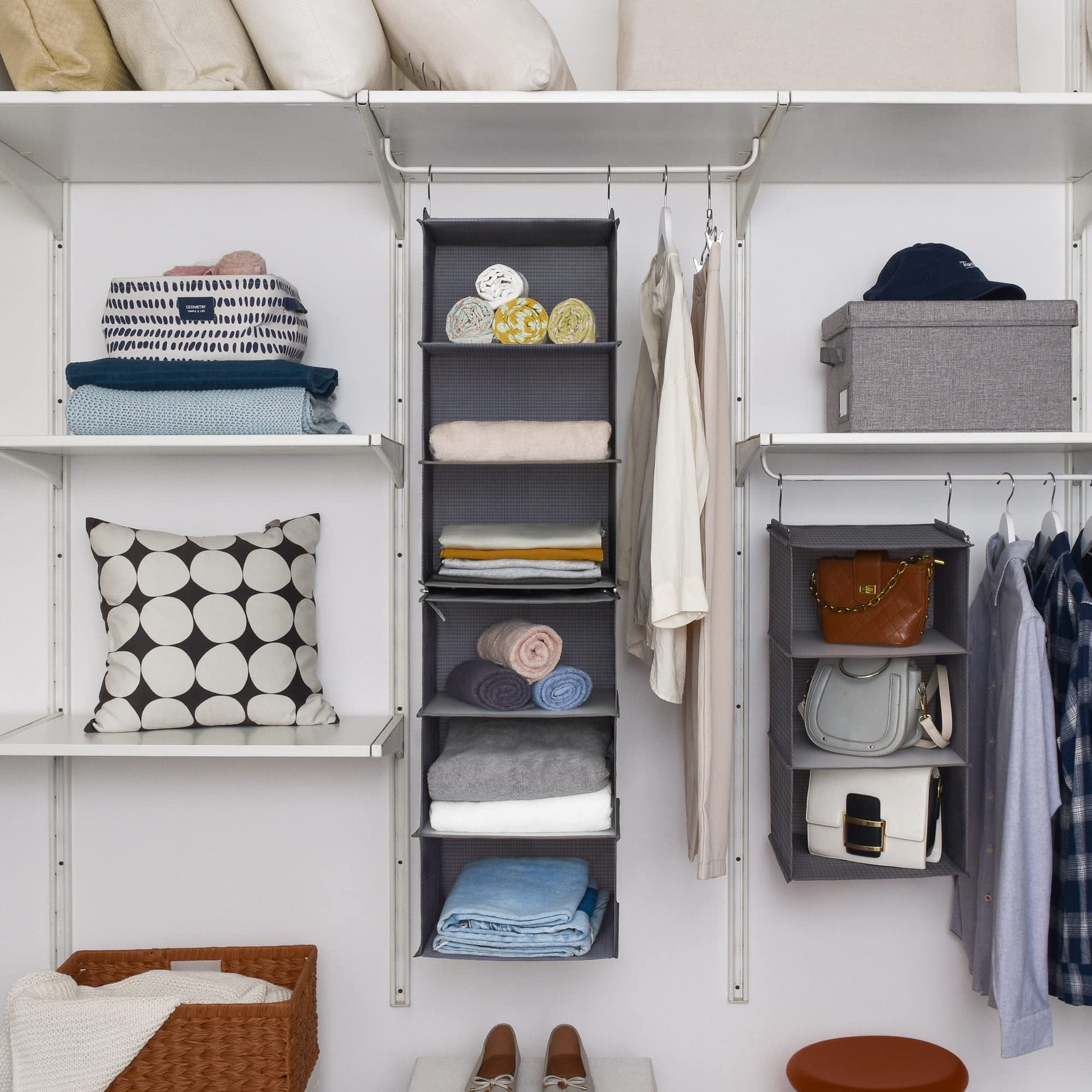 6 Shelf Hanging Organizer for Closet