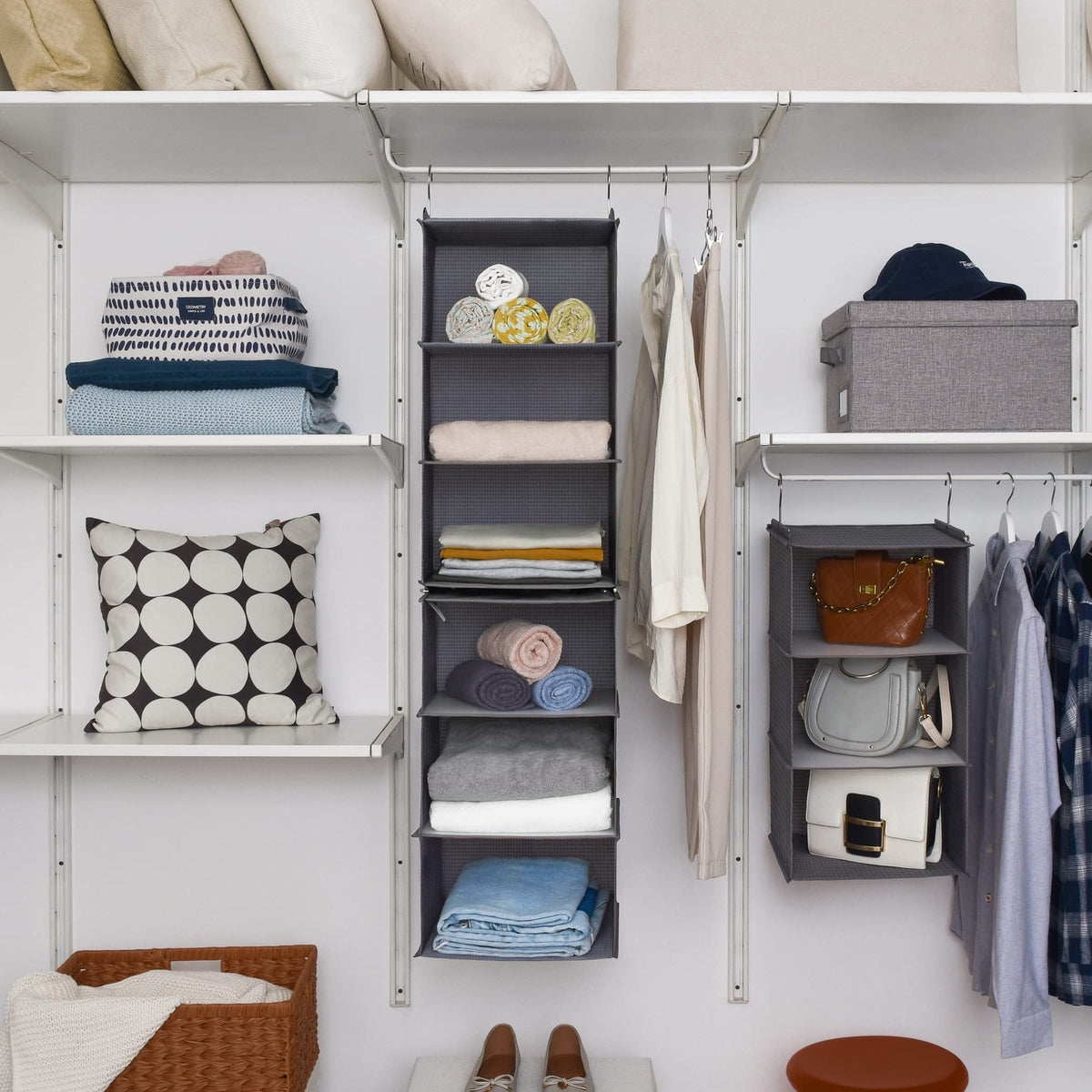 6 Shelf Hanging Organizer for Closet