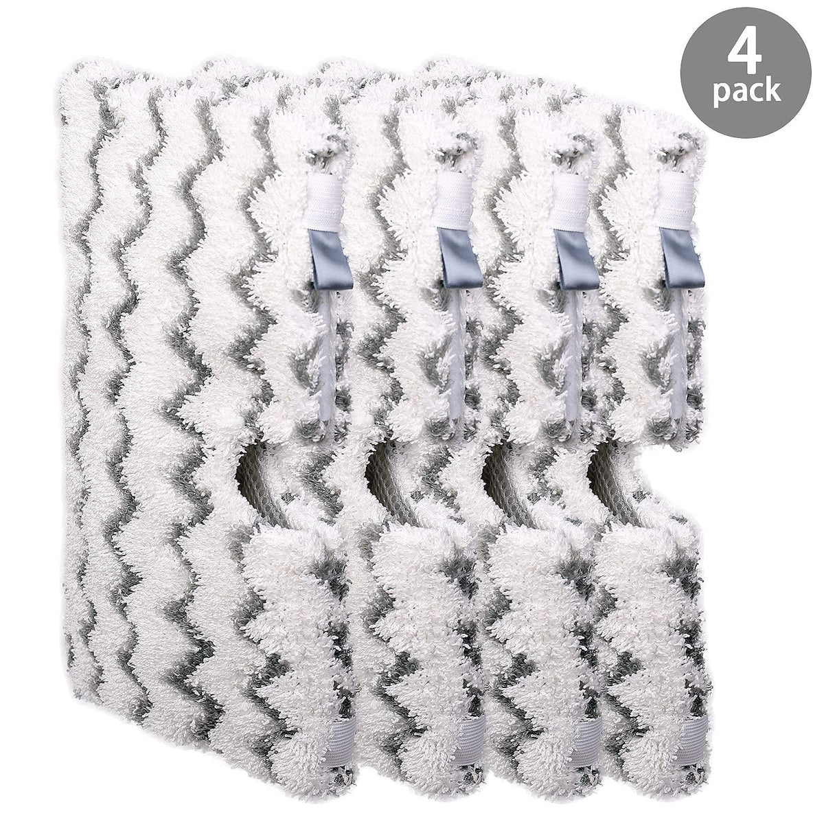Steam Mop Replacement Pads for Shark Steamer S3501 S3601 4 Pack (4 Count)