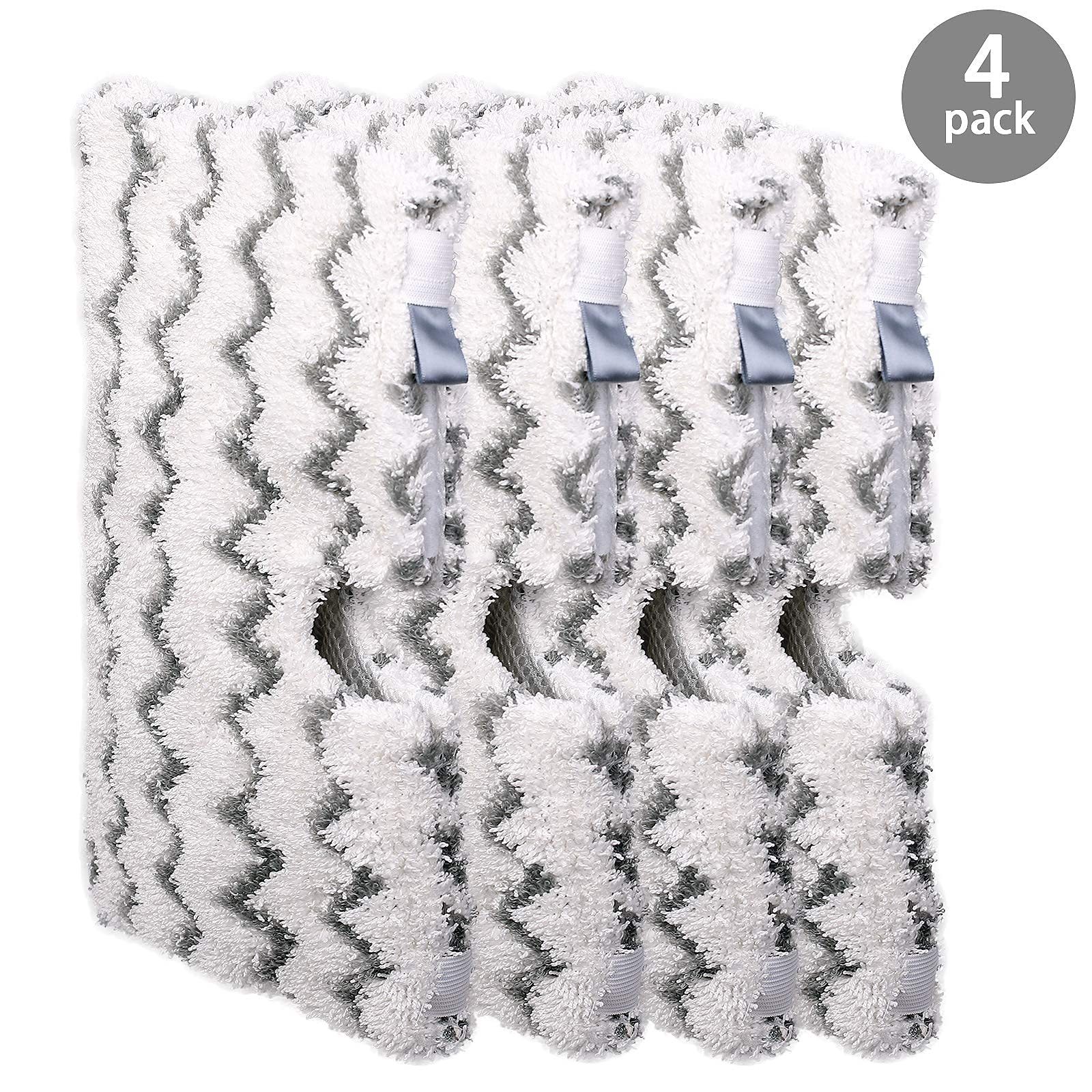 Steam Mop Replacement Pads for Shark Steamer S3501 S3601 4 Pack (4 Count)