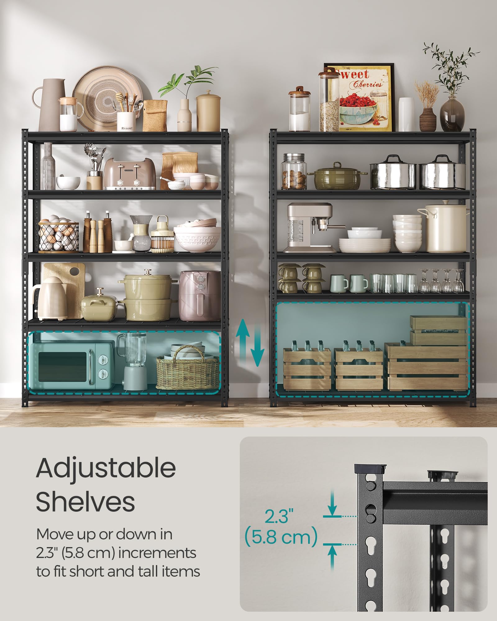 5 Tier Steel Storage Shelves