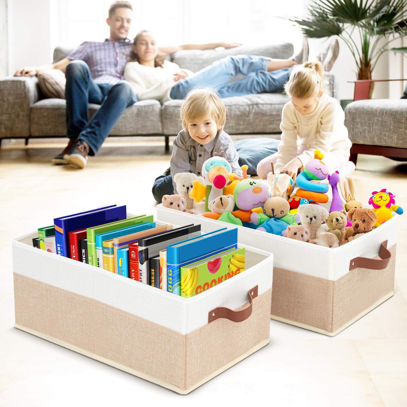6 Pack Fabric Storage Bins (6 Count)
