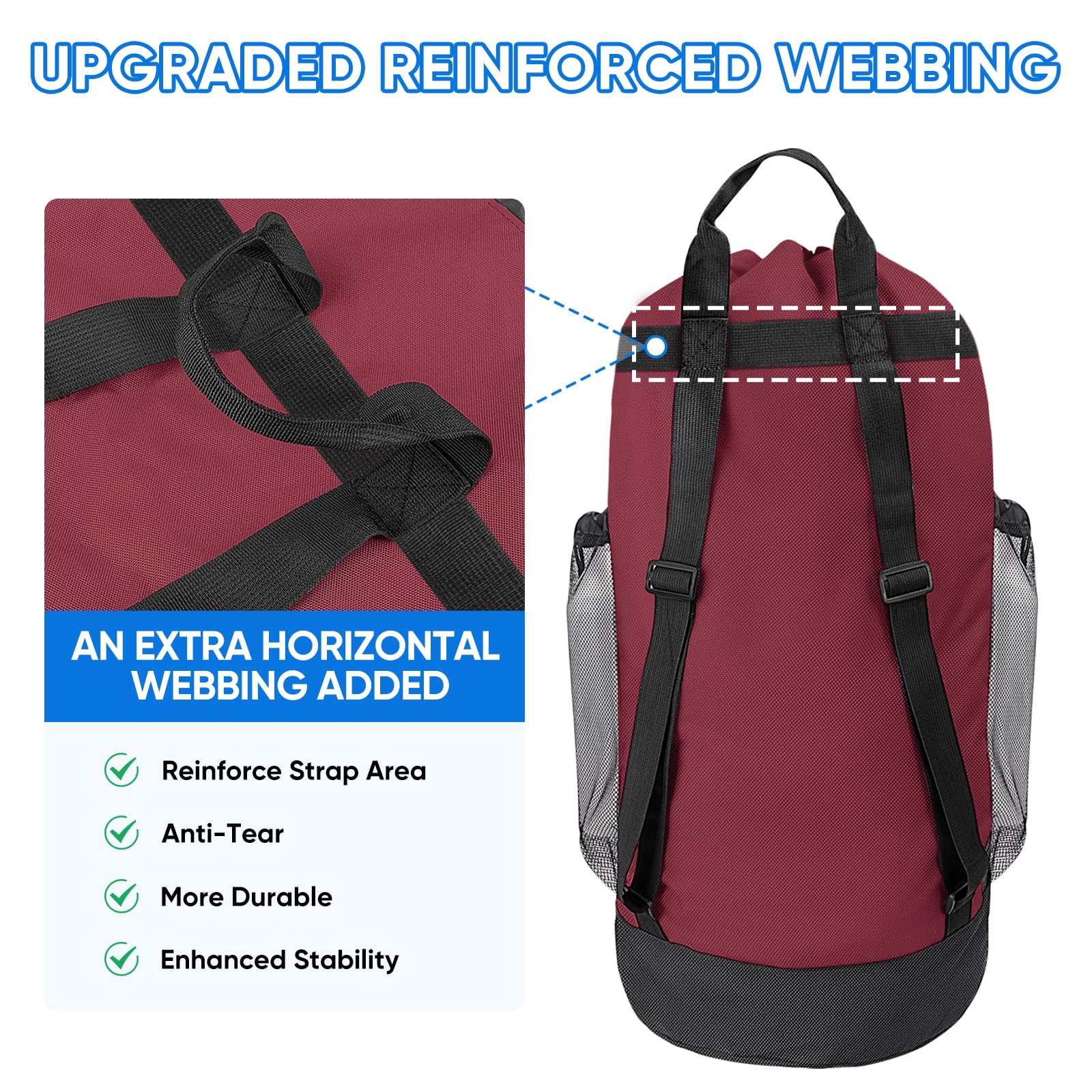 120L Laundry Bag Backpack