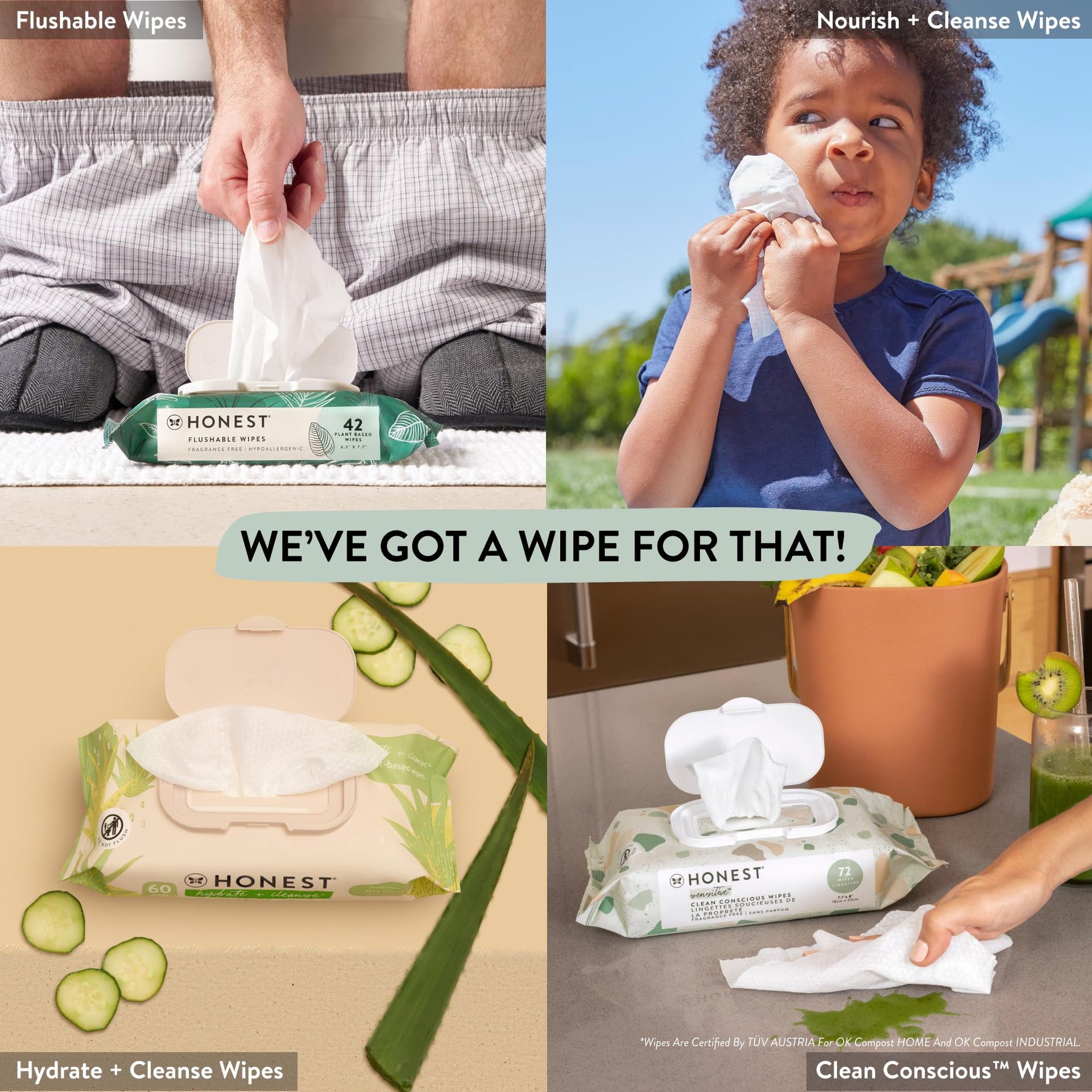 Scented Wipes (60 Count)