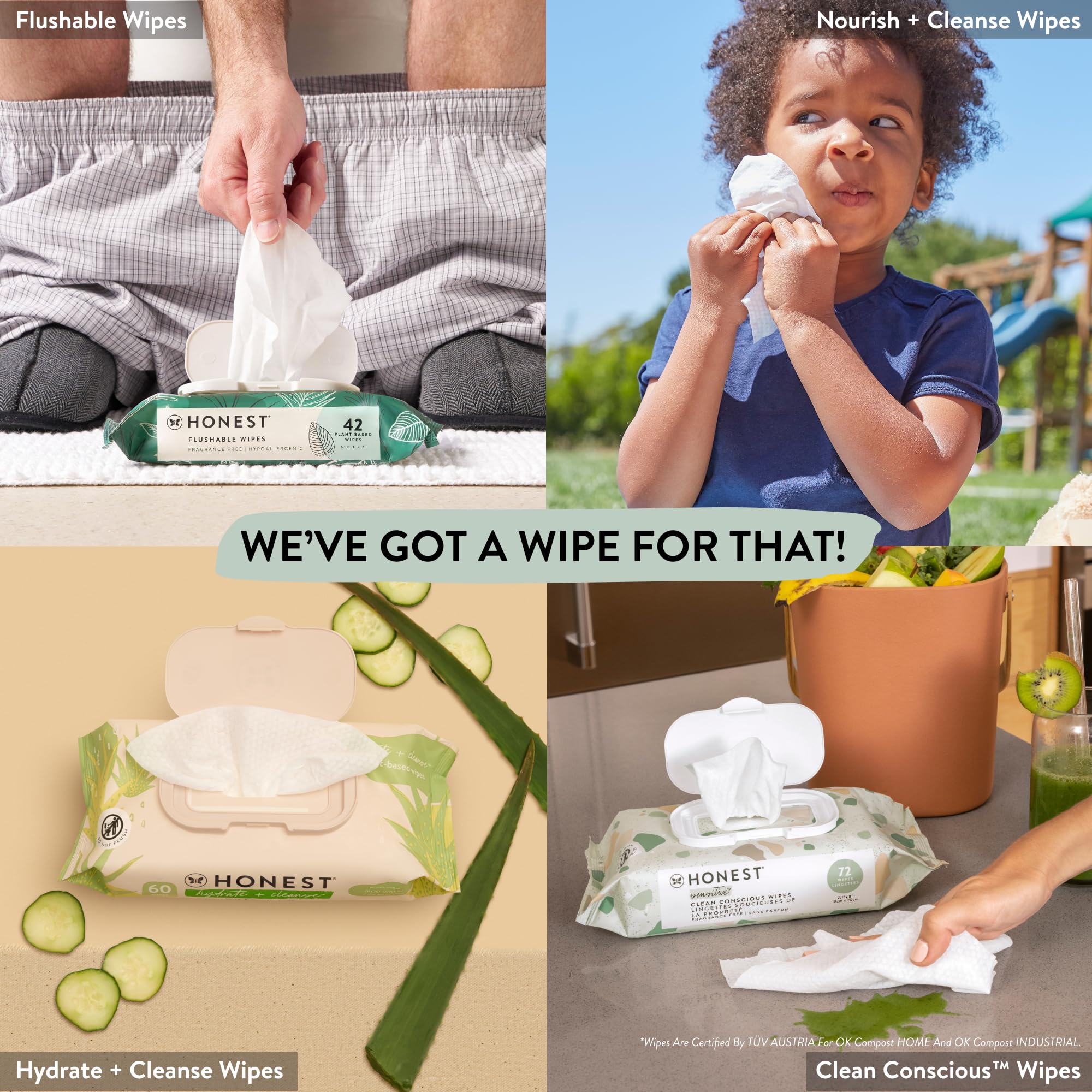 Scented Wipes (60 Count)