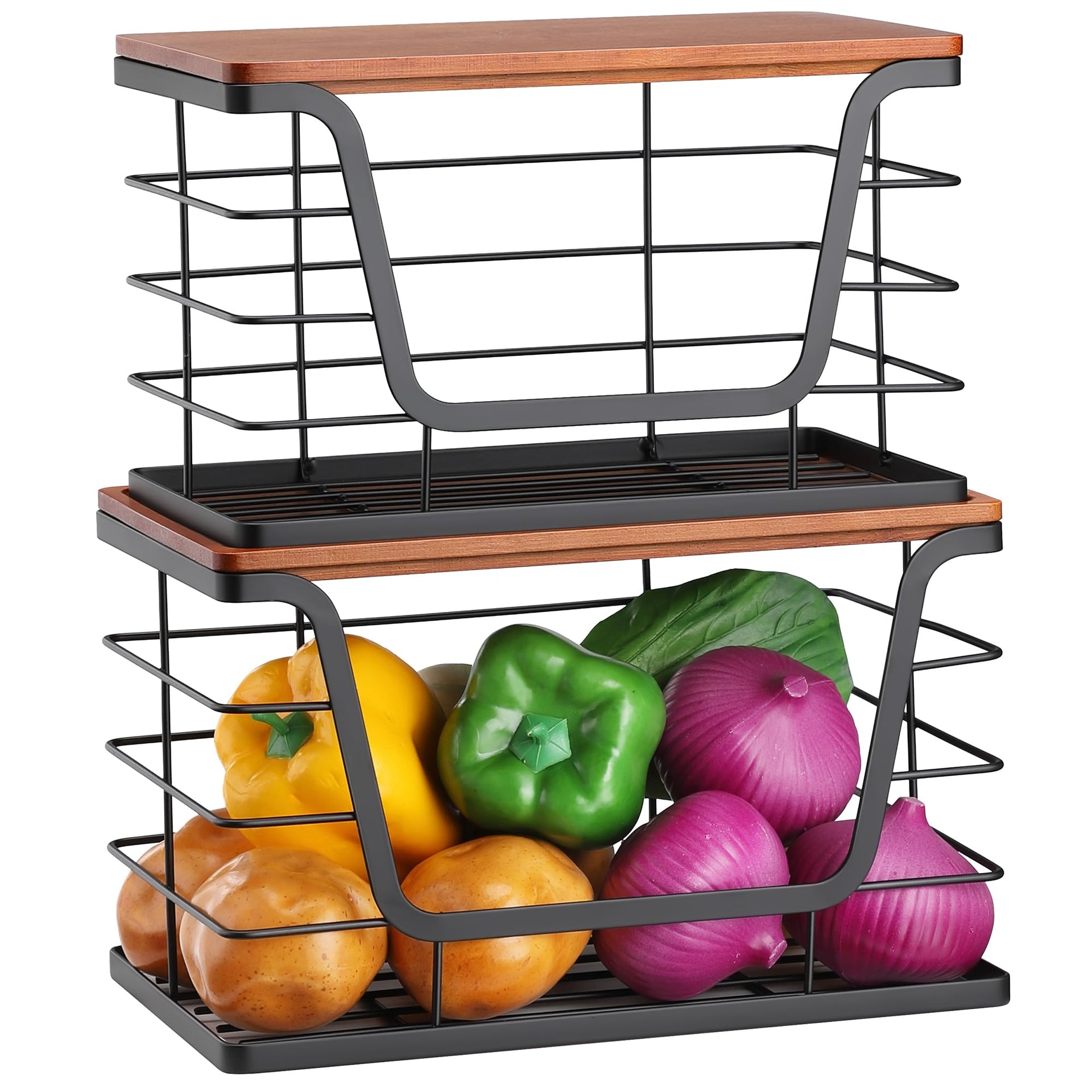 2 Pack Stackable Storage Bins with Lids (2 Count)