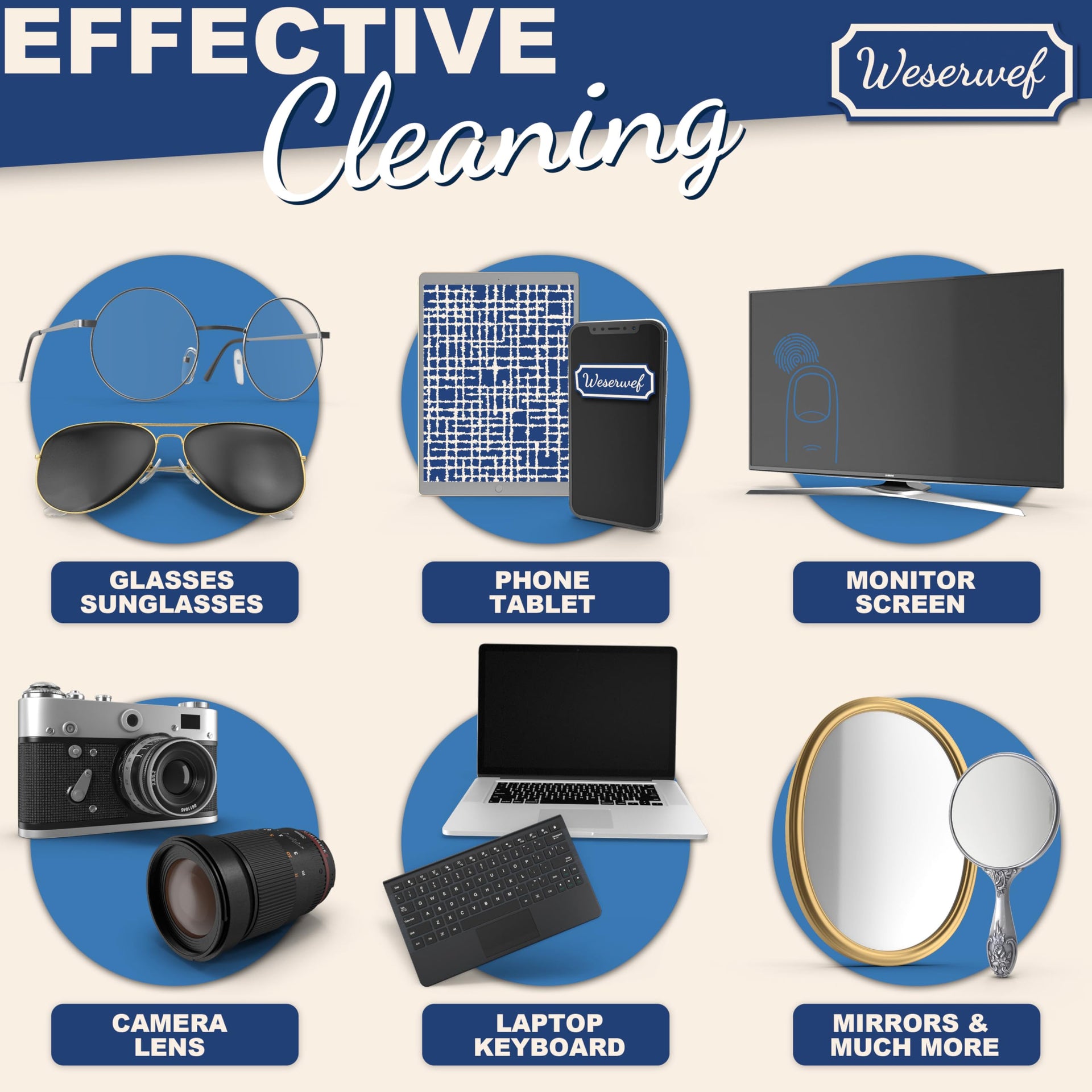 Design Microfiber Glasses Cleaning Cloth