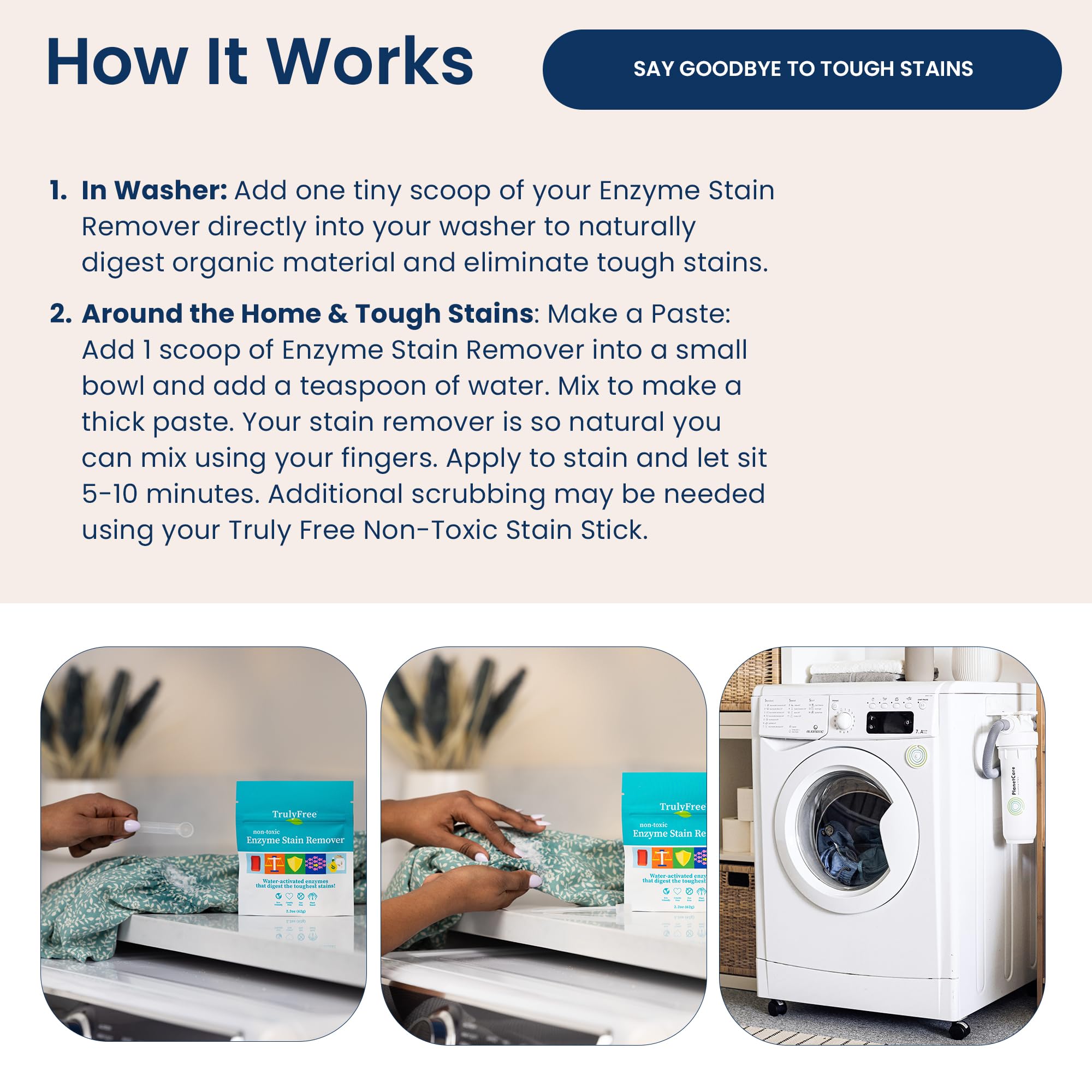 Enzyme Laundry Stain Remover (2.2 Ounce)