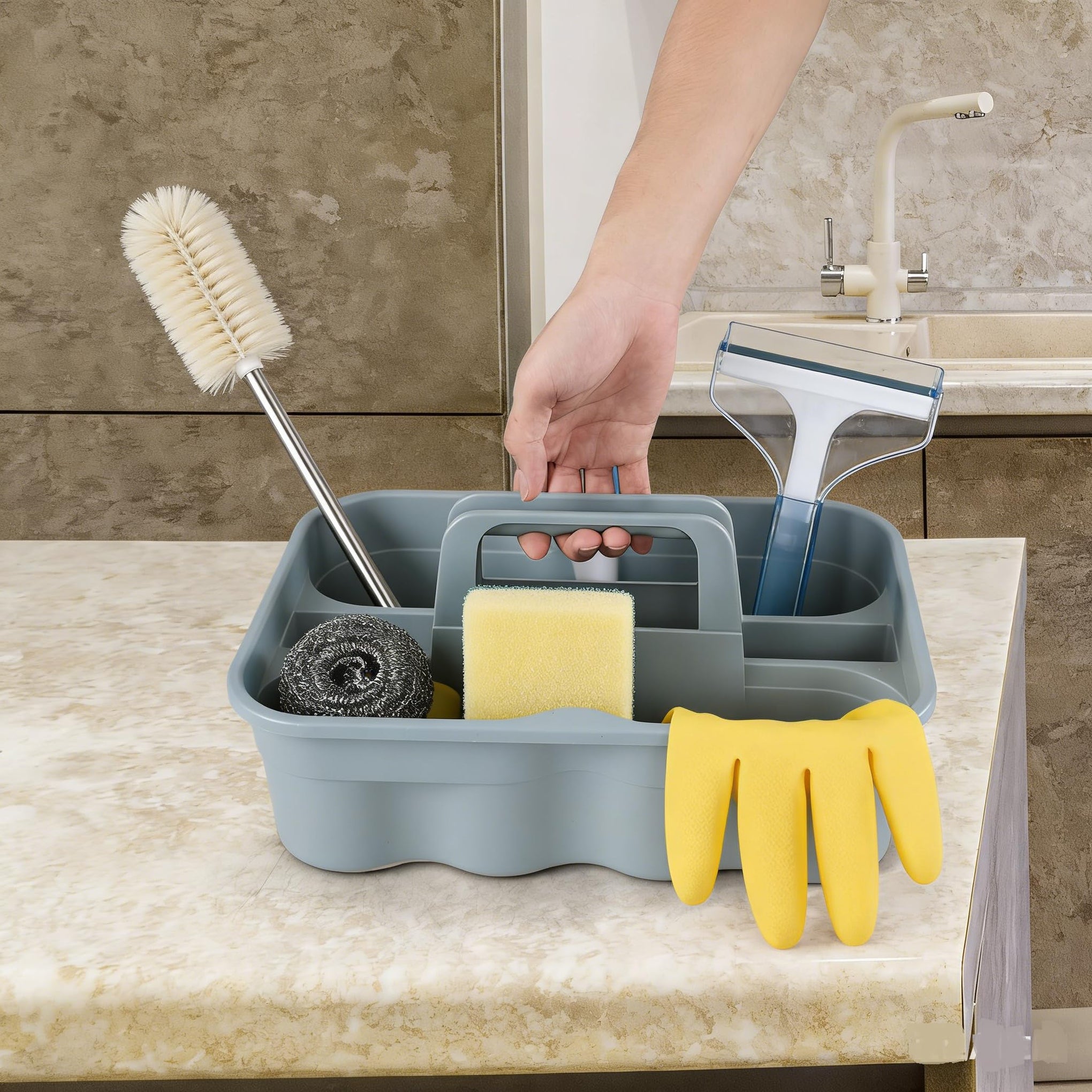 6 Pack Plastic Shower Caddy (6 Count)
