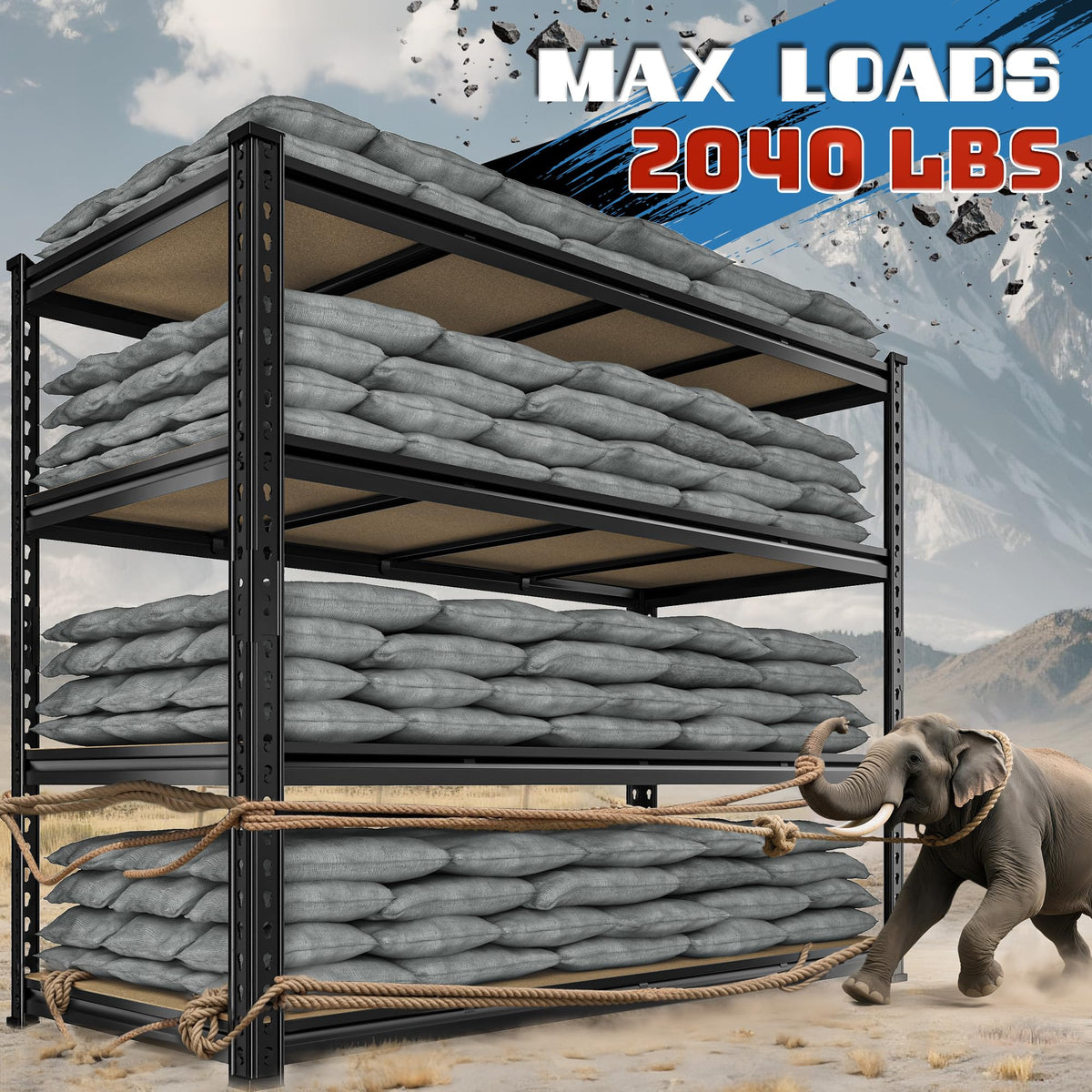 55" W Storage Shelves
