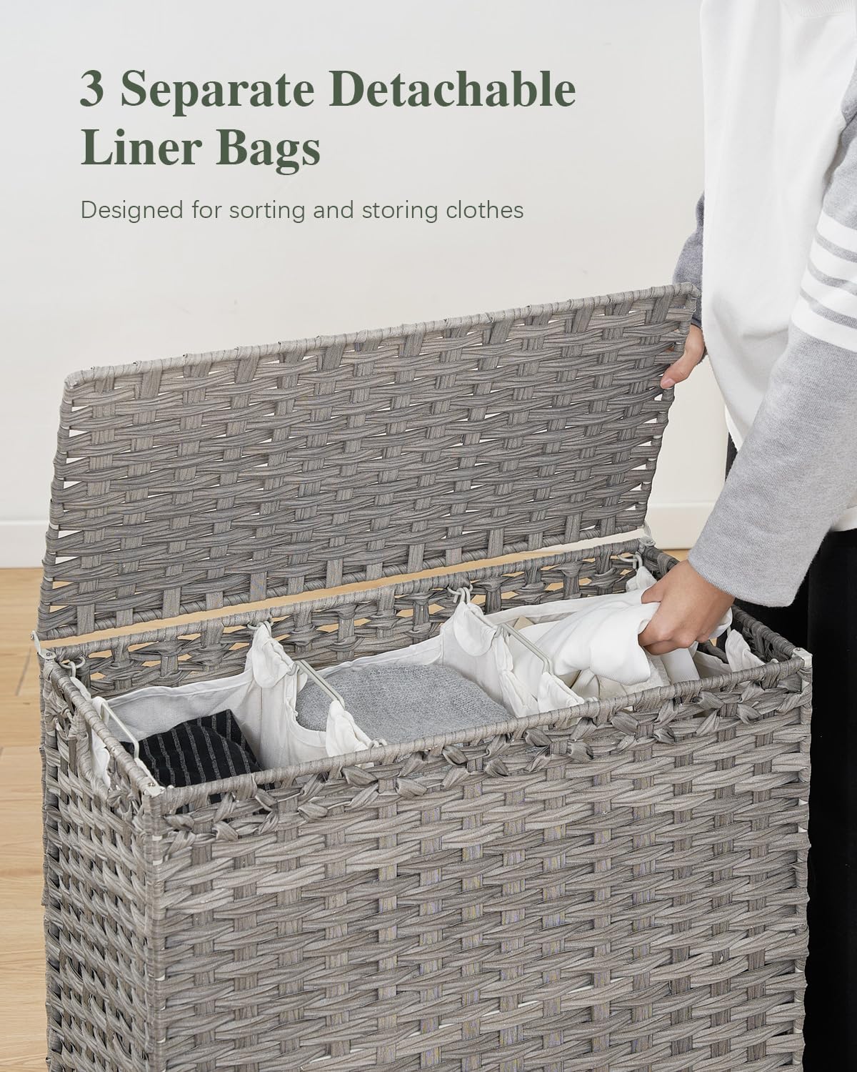 Laundry Hamper with Lid