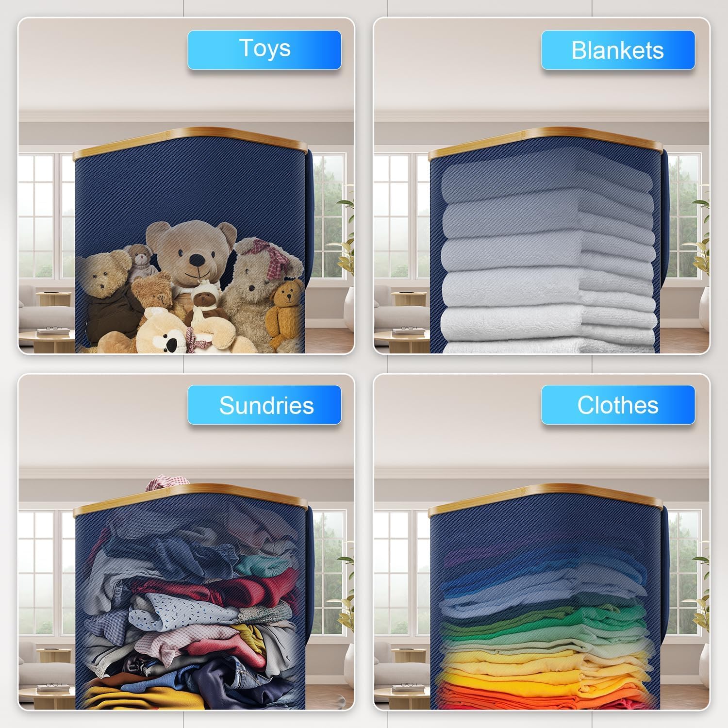 Laundry Hamper with Wheels