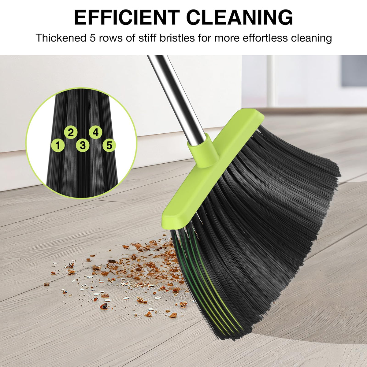 Broom and Dustpan Set (4 Count)