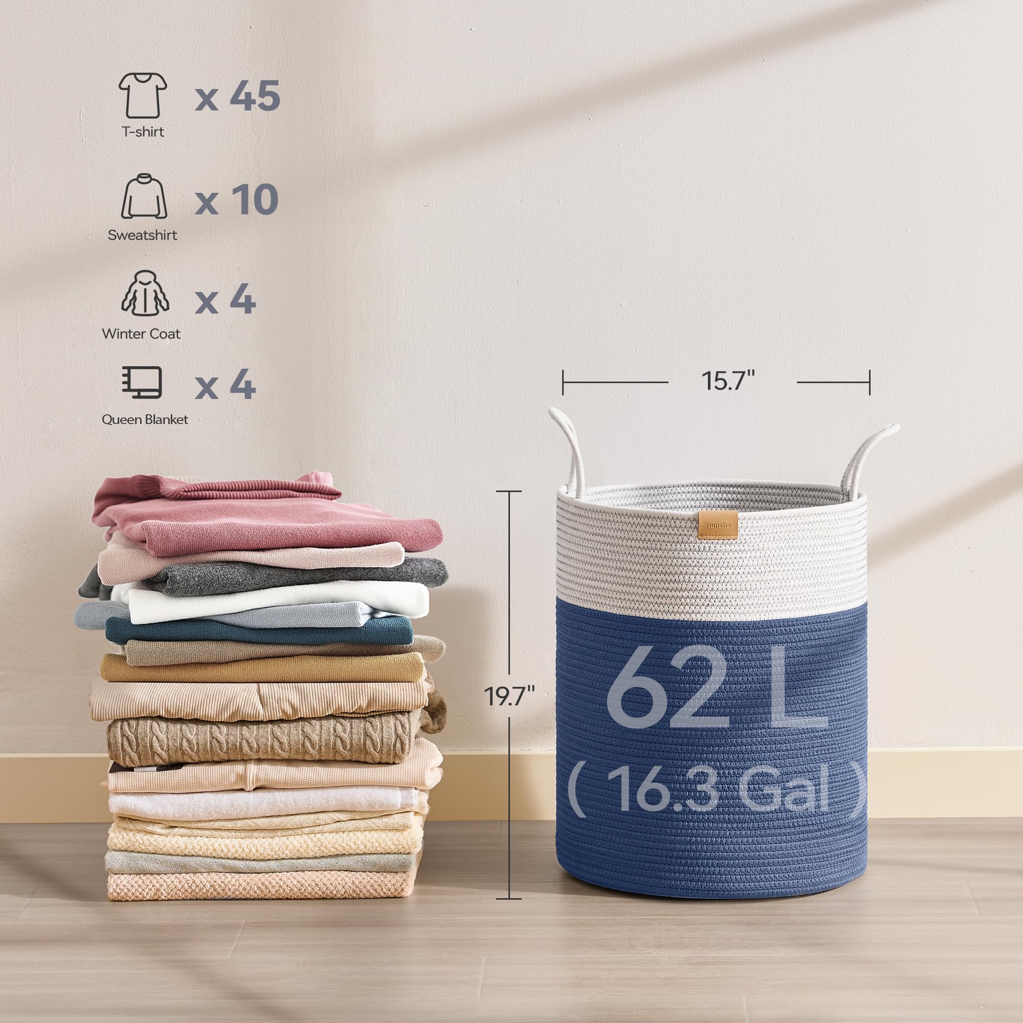 Laundry Hamper 62L