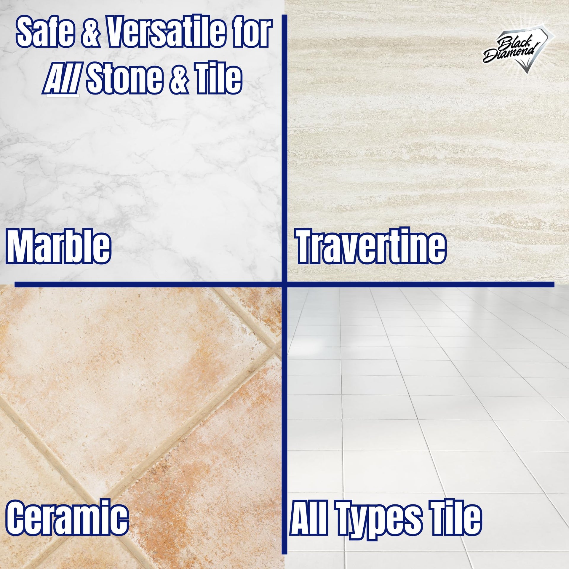 Ultimate Grout Cleaner with Brush + Marble & Tile Cleaner (64 Fl Oz)
