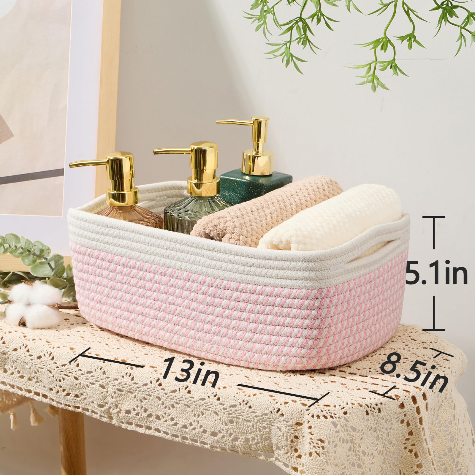 Small Storage Baskets for Organizing (4 Count)