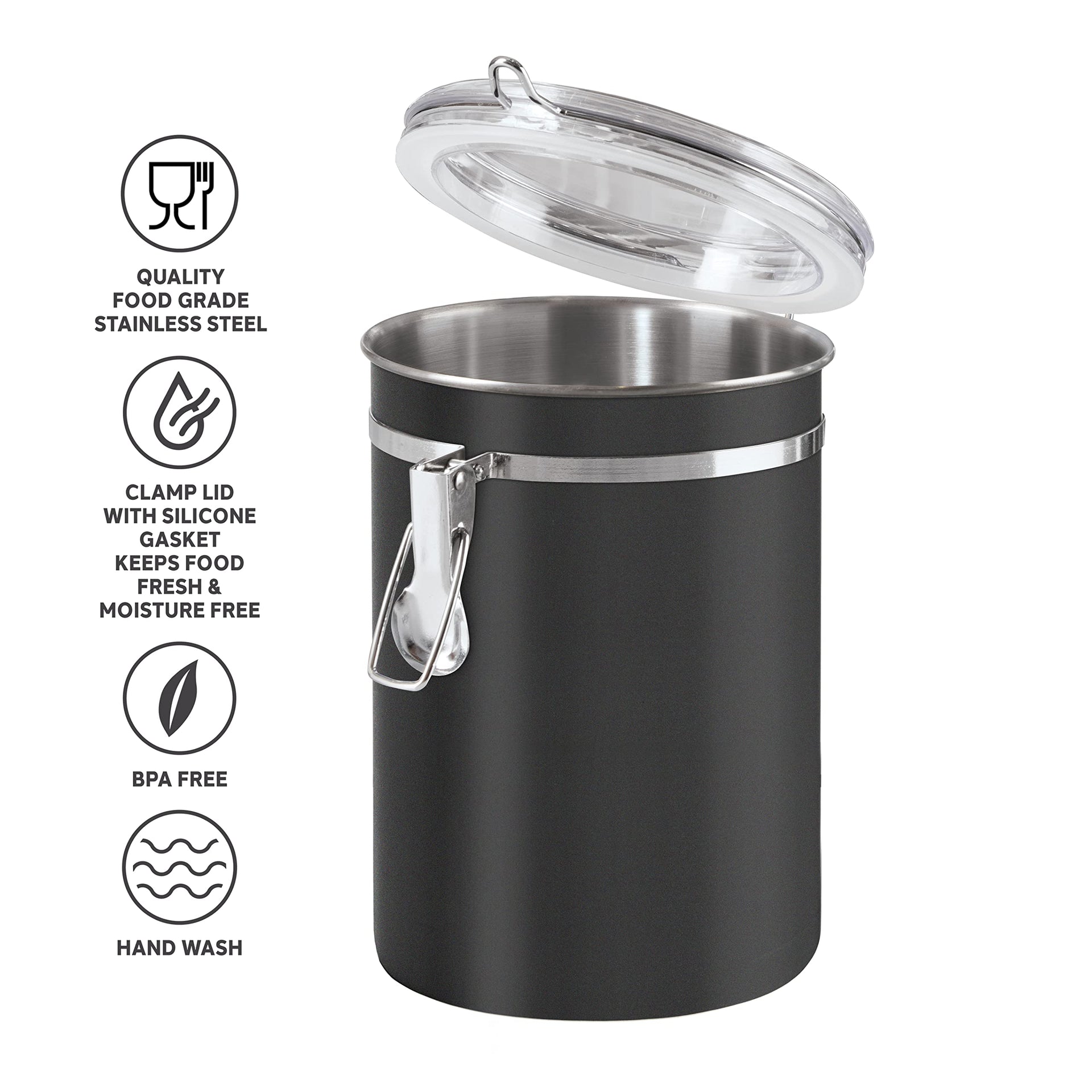 Stainless Steel Kitchen Canister 47 fl oz