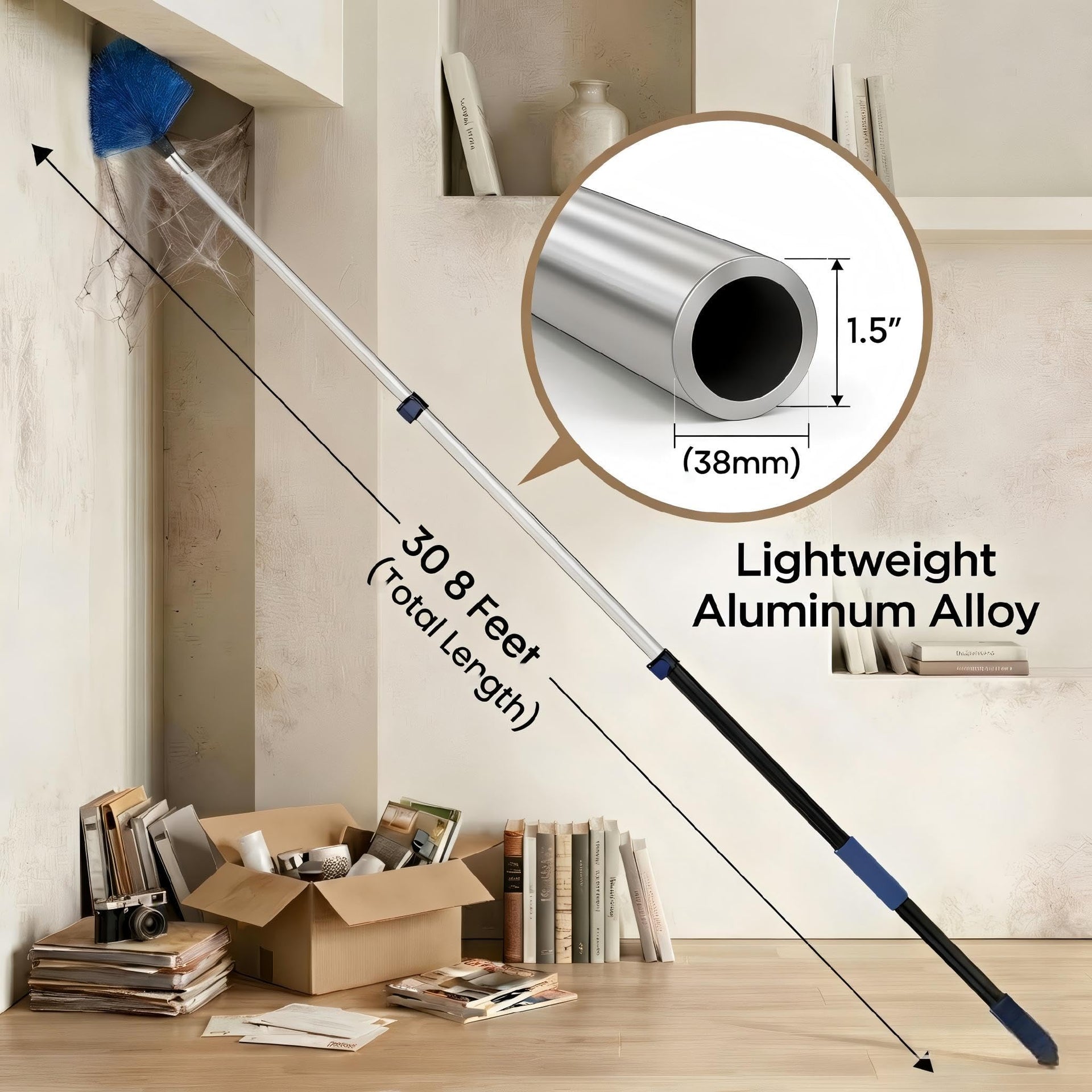 36ft High Ceiling Duster Kits with 5 - ModHome Supplies