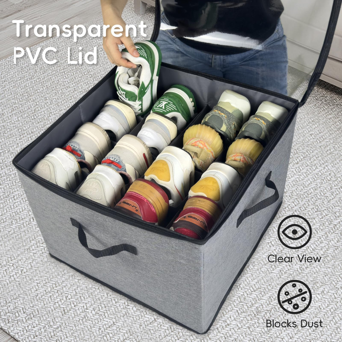 Shoe Organizer Box 2 Pack (2 Count)