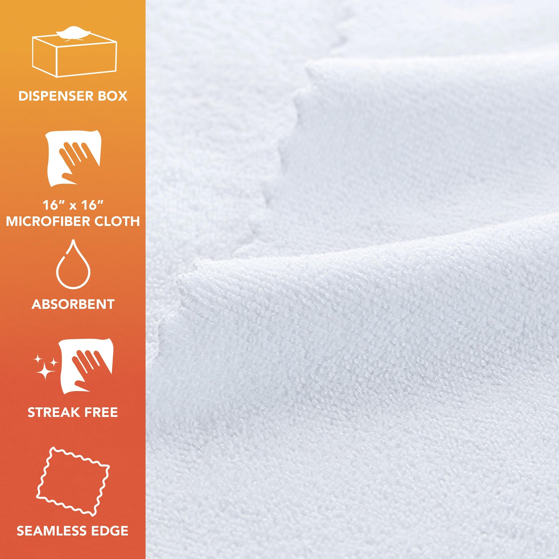 Arkwright Smart Rags Microfiber Cleaning Cloths (50 Count)
