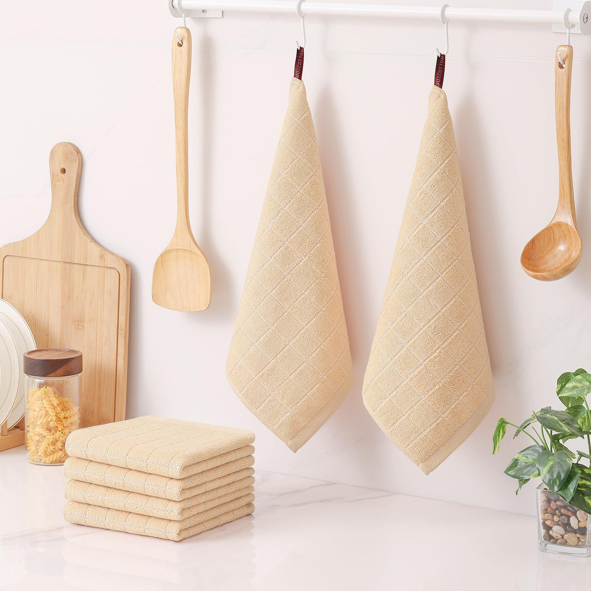 100% Cotton Terry Kitchen Dish Cloths (12 Count)
