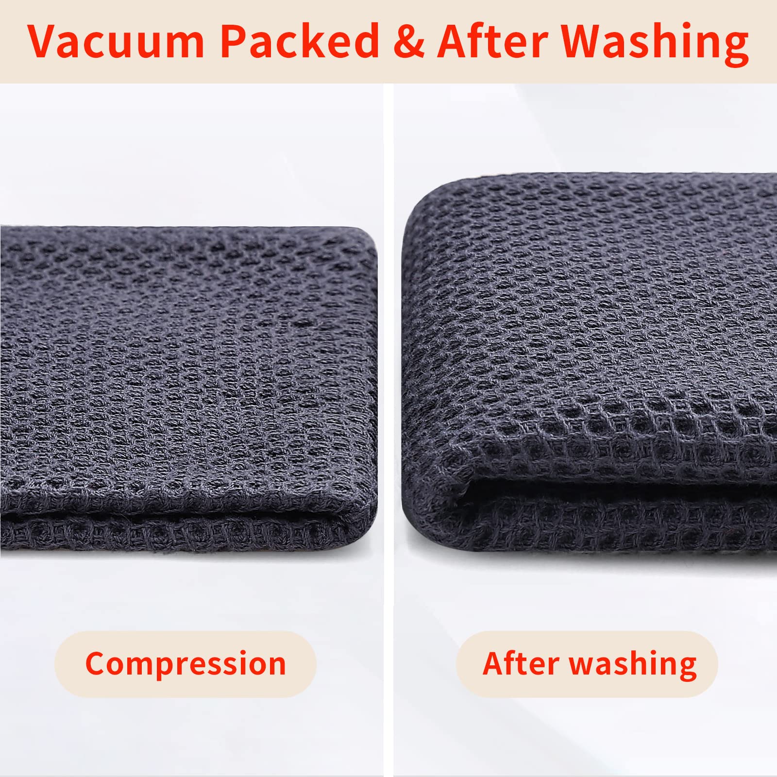 100% Cotton Waffle Weave Kitchen Dish Cloths 8 (8 Count)