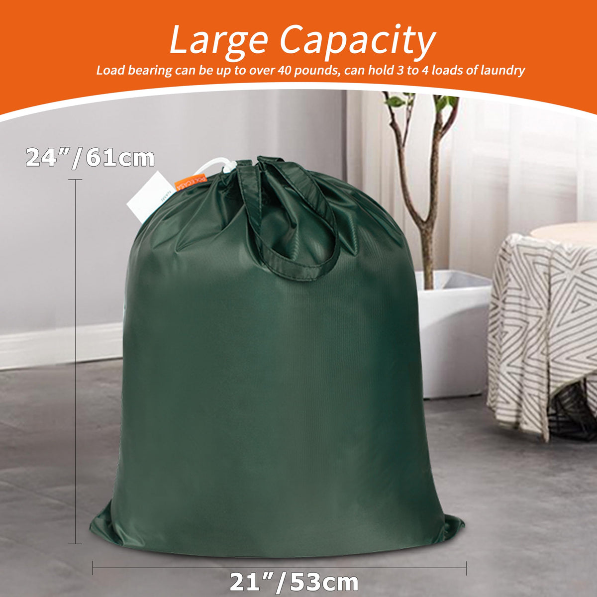 Extra Heavy Duty Laundry Bag with Handles