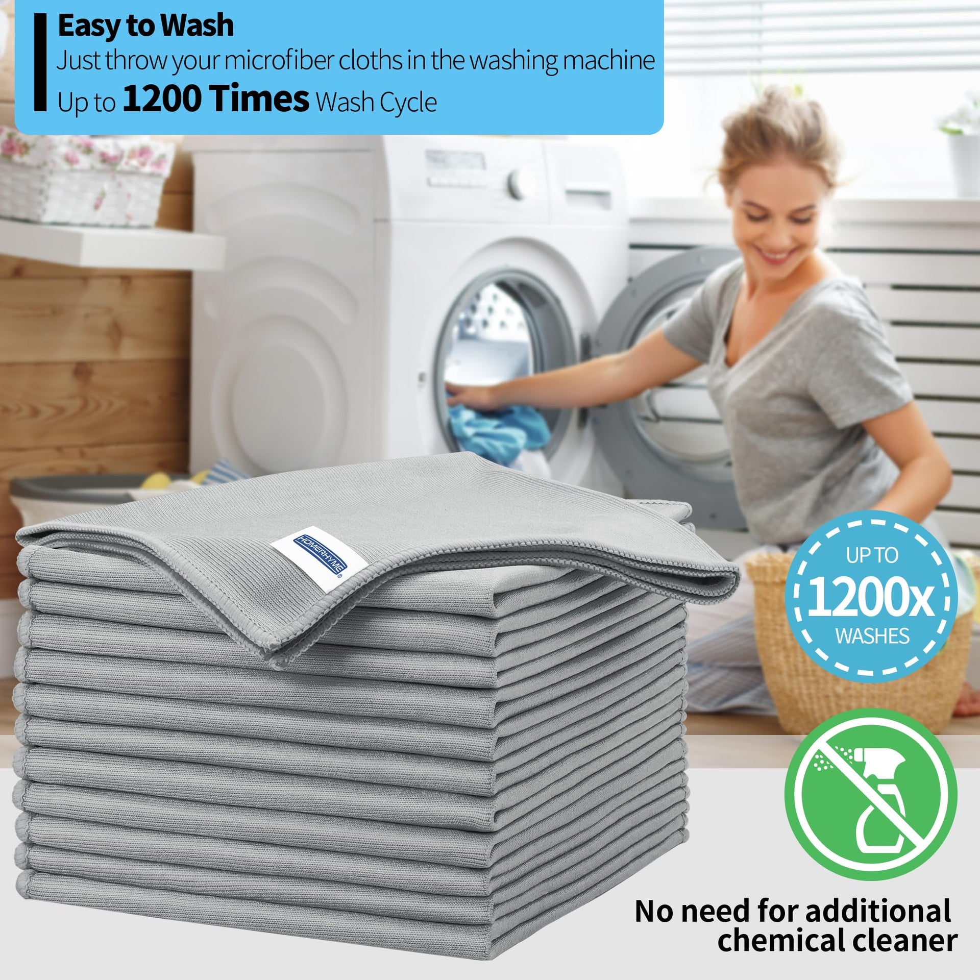 Microfiber Cleaning Cloth (12 Count)