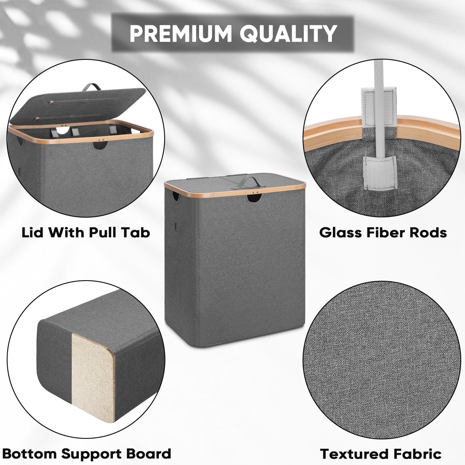 Laundry Hamper with Lid