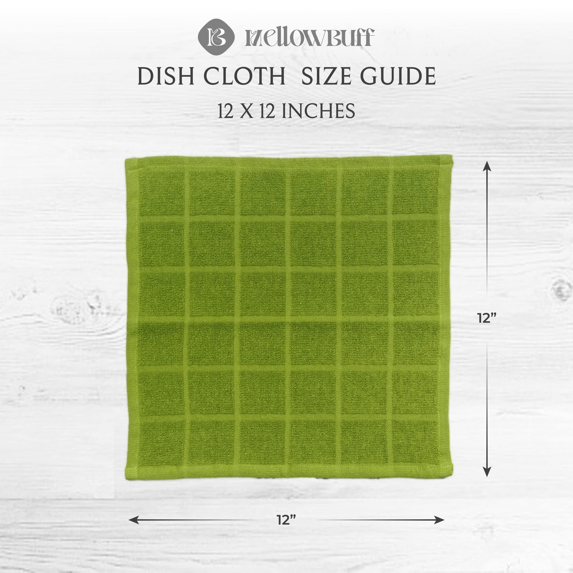 100% Cotton Terry Dish Cloth & Dish Towel (6 Count)