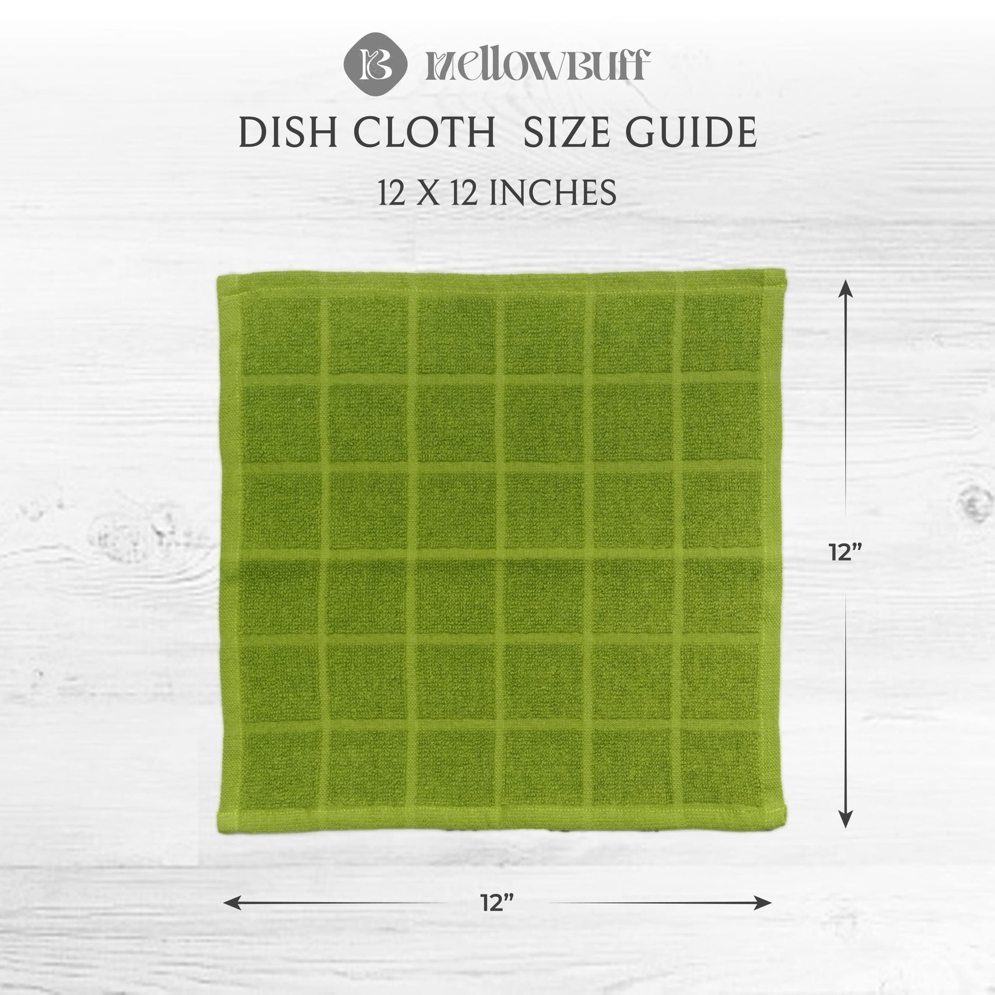 100% Cotton Terry Dish Cloth & Dish Towel (6 Count)